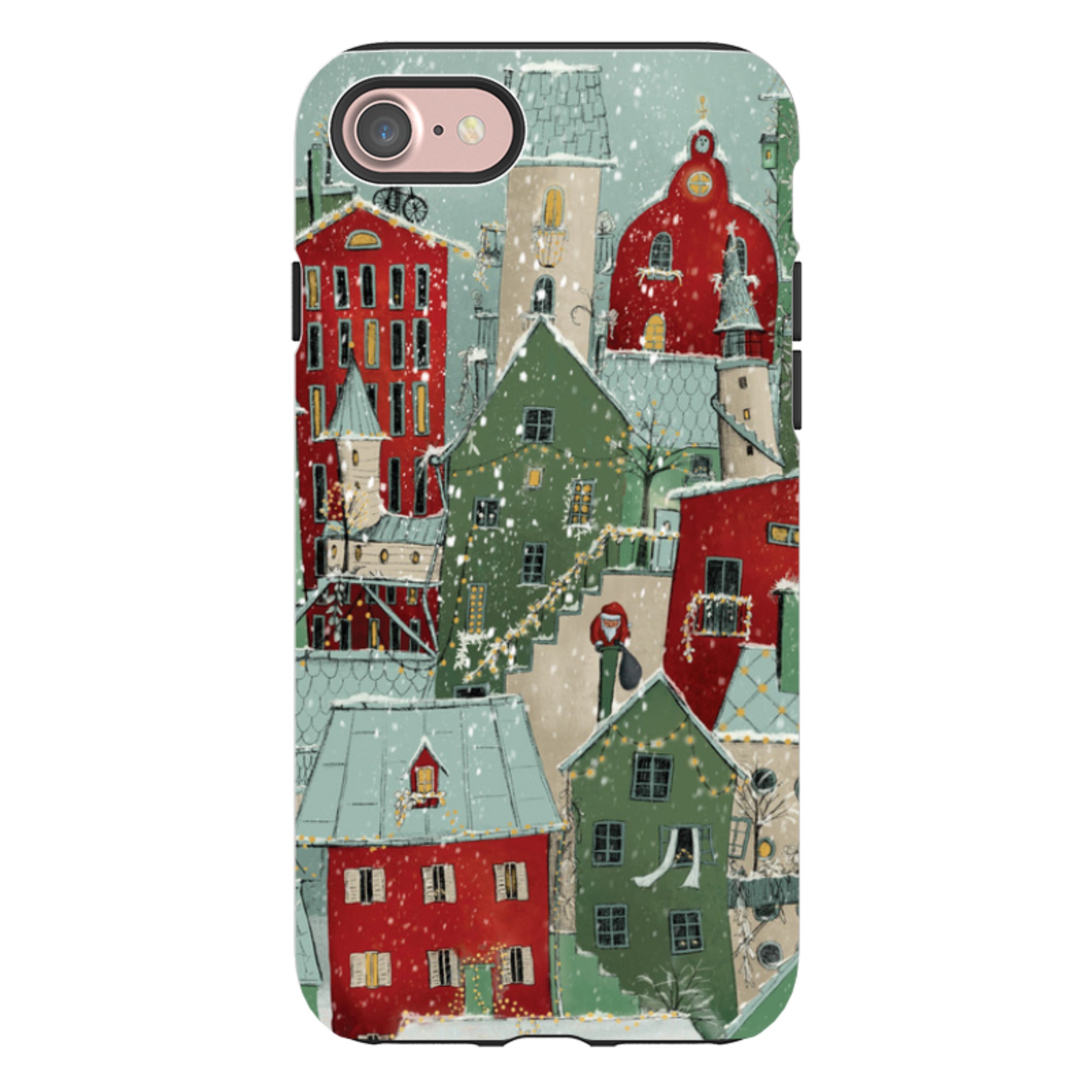 iPhone Tough Case - Citywinkles Red By Maja Lindberg