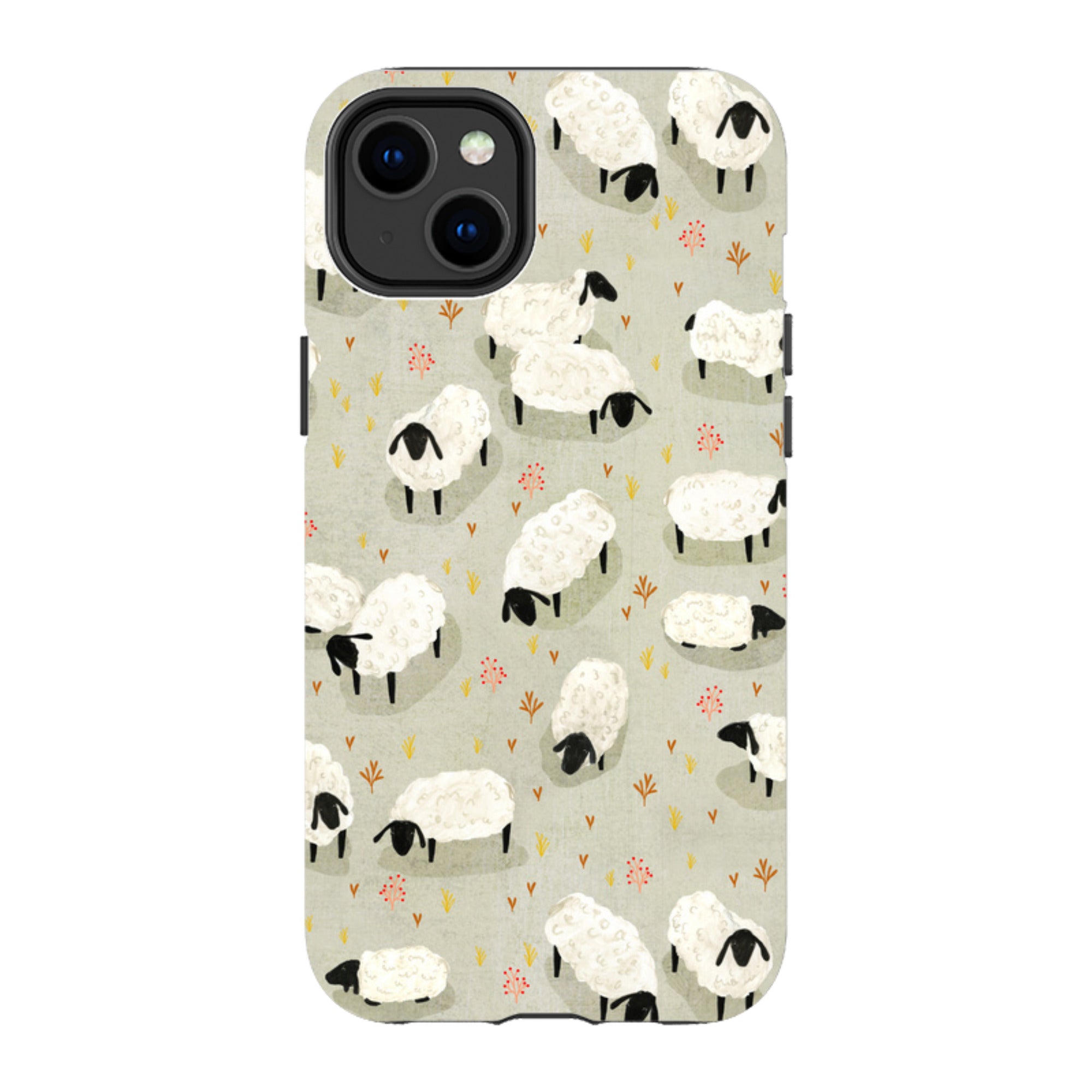 iPhone Tough Case - Sheep Grey By Katherine Quinn