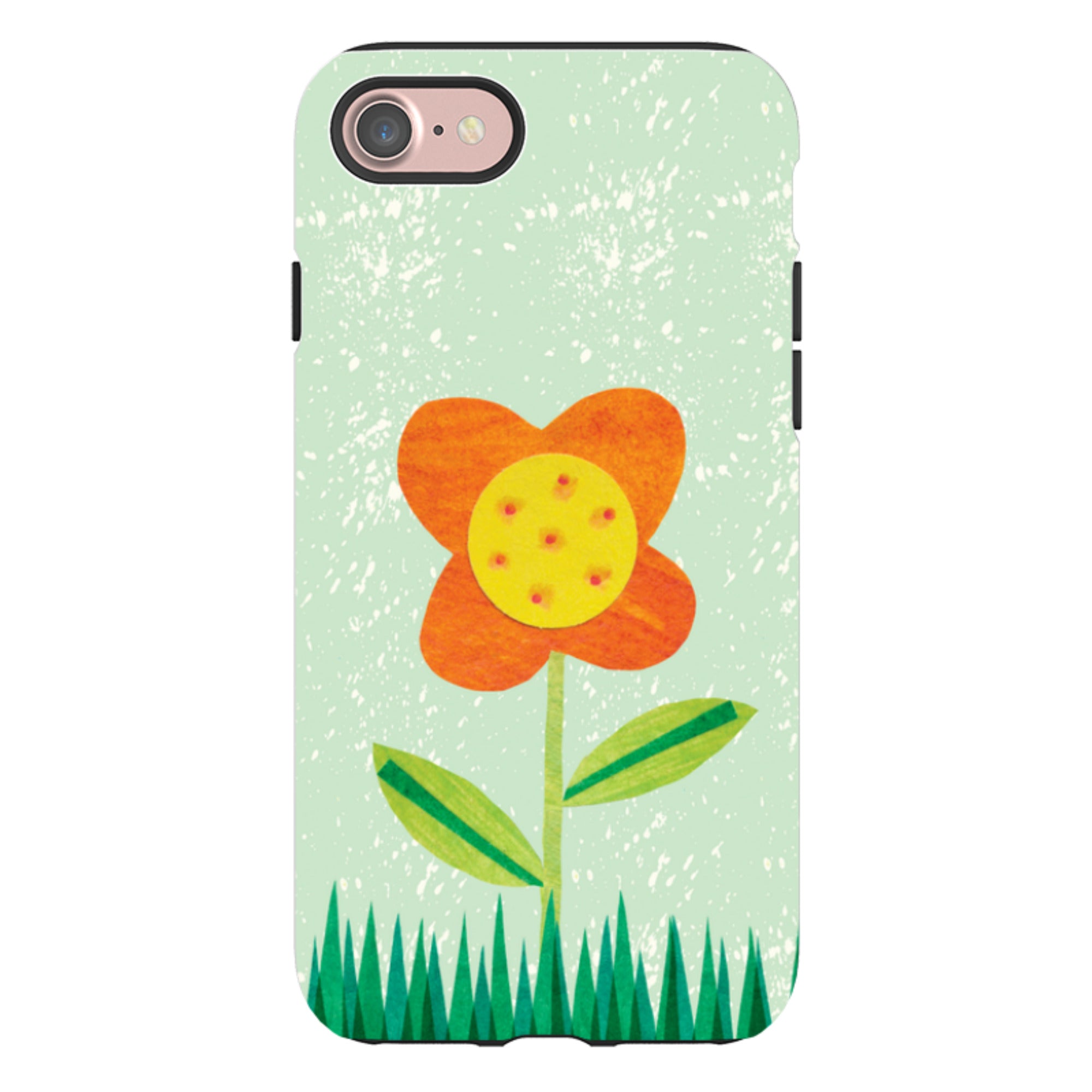 iPhone Tough Case - Orange Flower By Tracey English