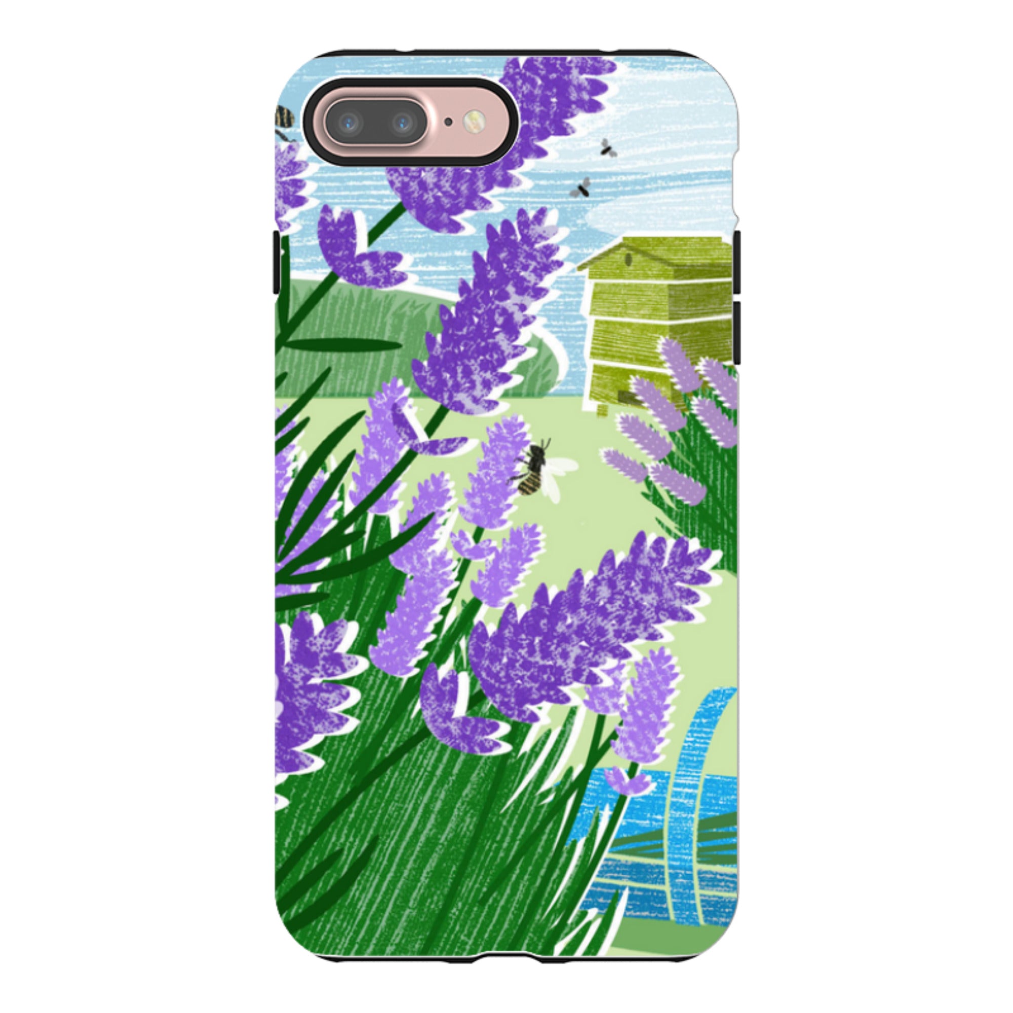 iPhone Tough Case - Lavender Garden By Liane Payne