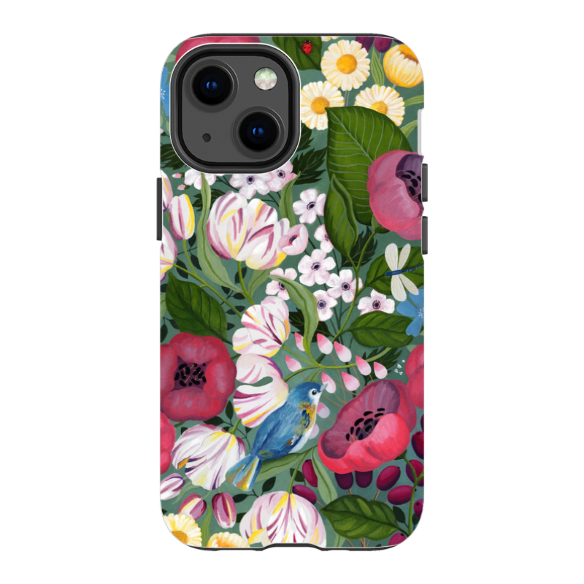 iPhone Tough Case - Bluebird Flowers By Bex Parkin