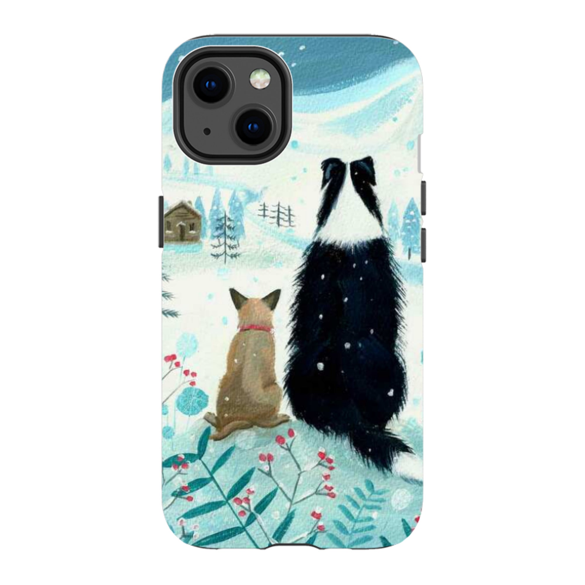 iPhone MagSafe Tough Case - Dogs Xmas By Mary Stubberfield
