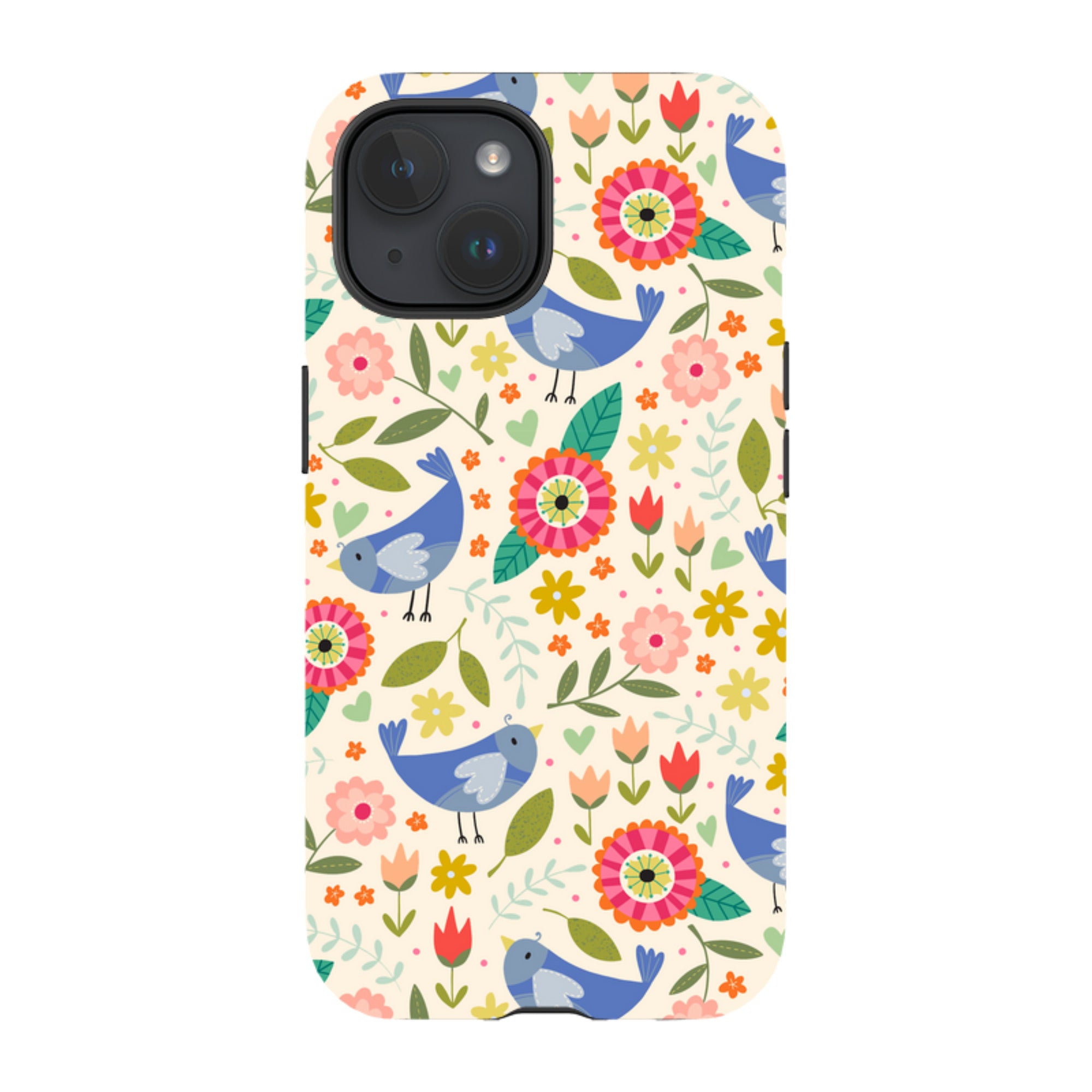iPhone Tough Case - Bird Pattern I By Suzy Taylor