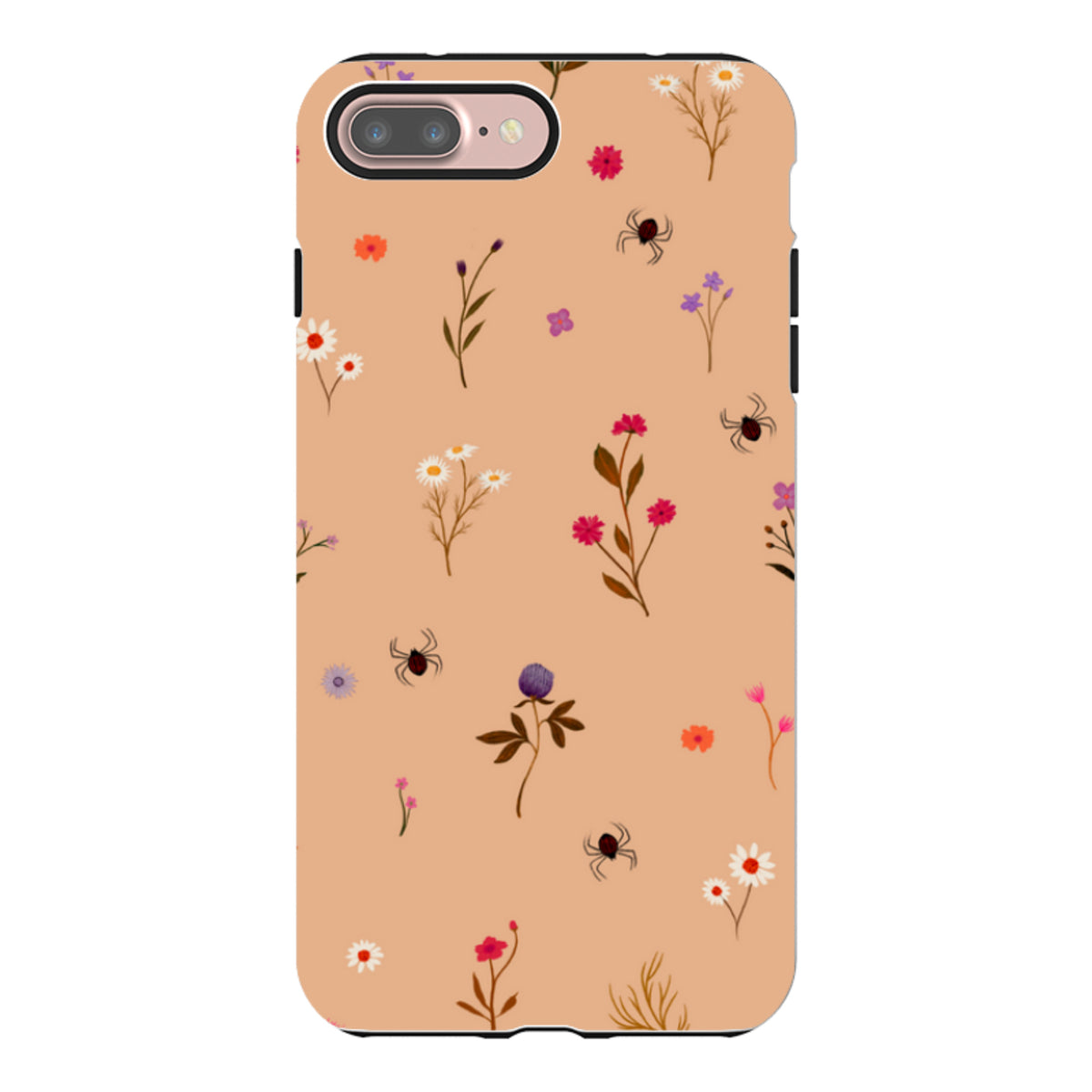 iPhone Tough Case - Florals and Spiders - Cider Clay By Katherine Quinn