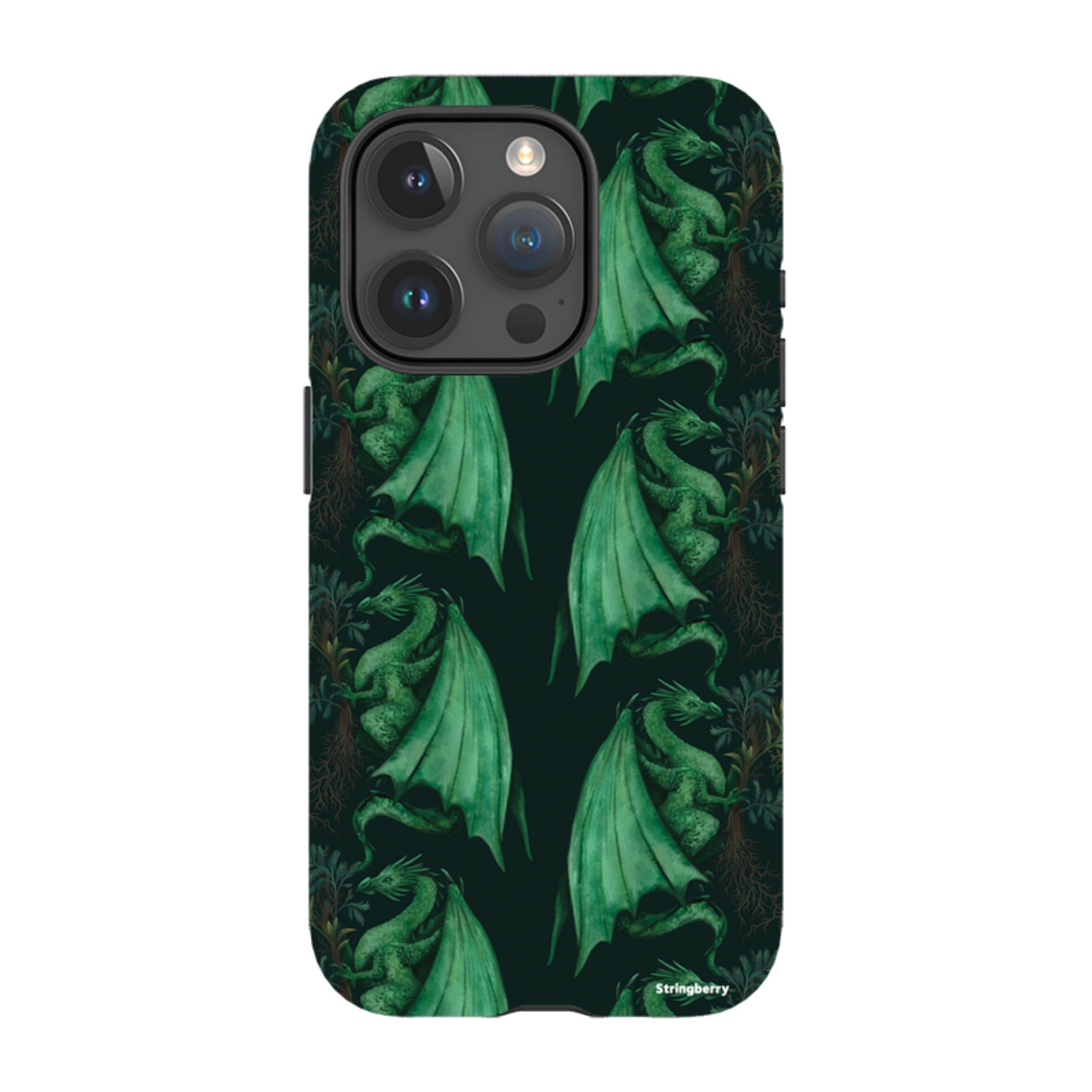 iPhone MagSafe Tough Case -  Arbor Dragon Pattern By Anna Stead