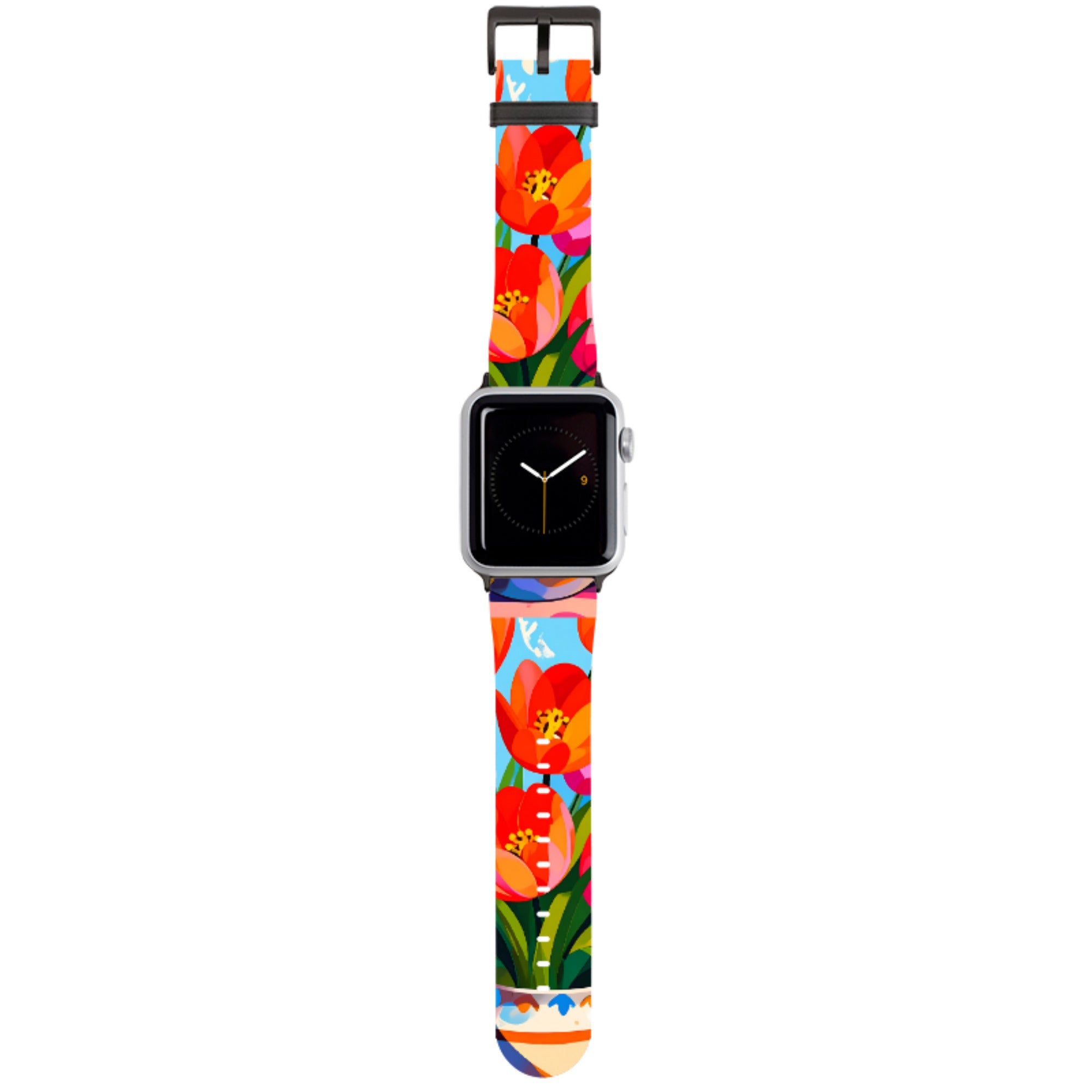 Tulip Pot Floral Apple Watch Strap
