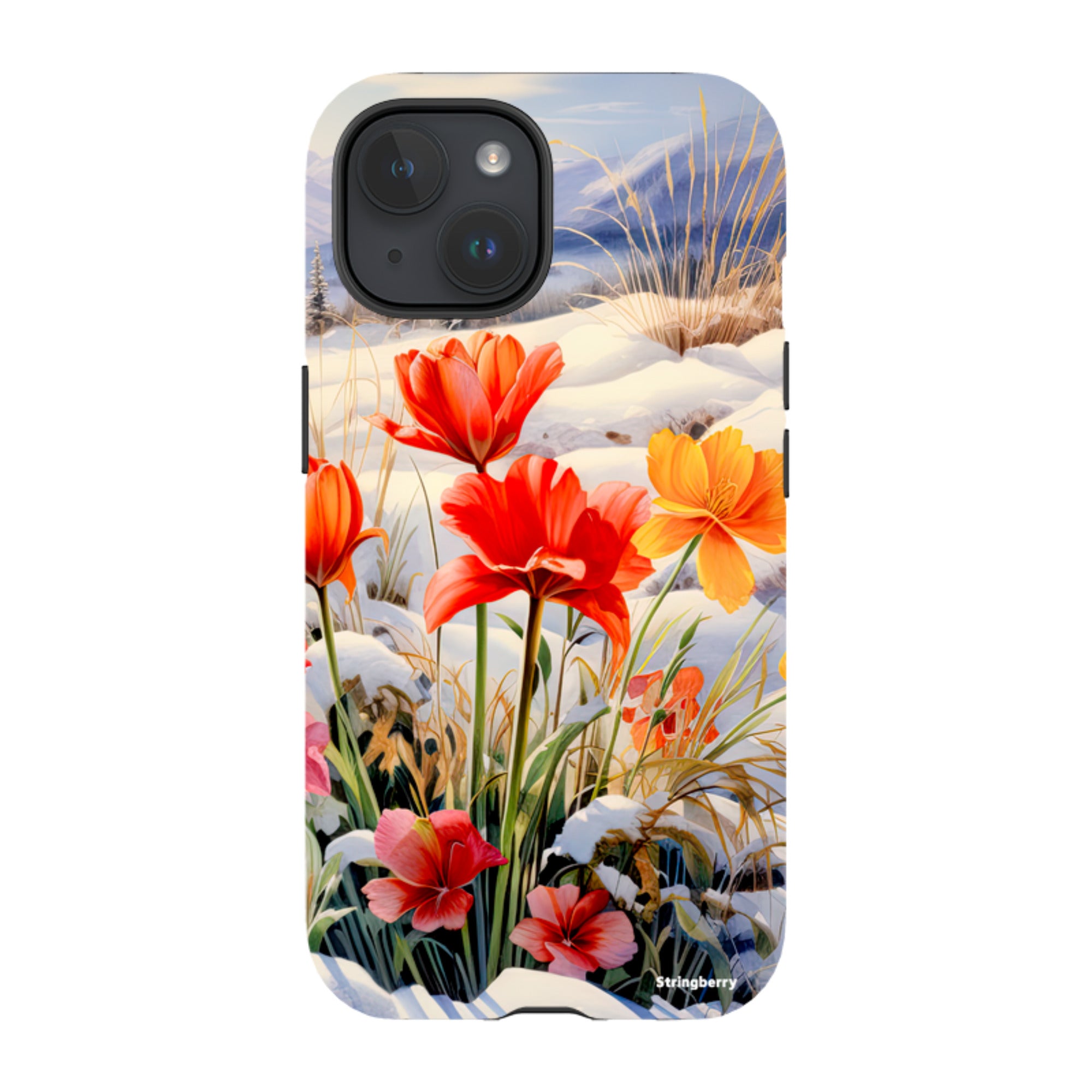 iPhone Tough Case - Winter Wild Flowers III