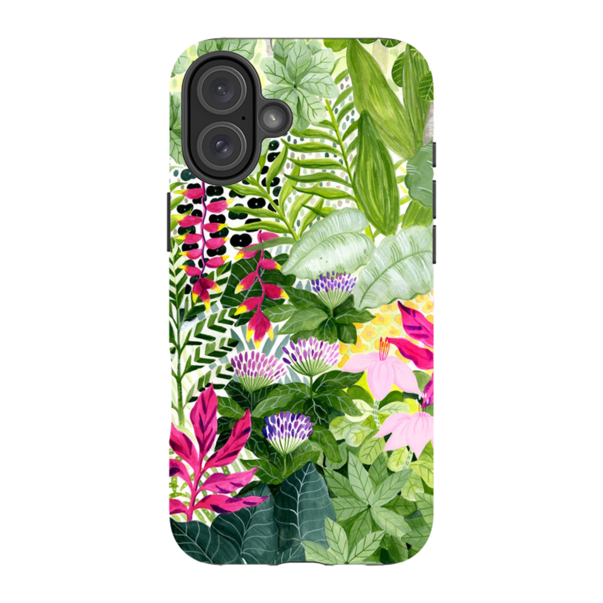 iPhone Tough Case - Pink Botanical By Bex Parkin
