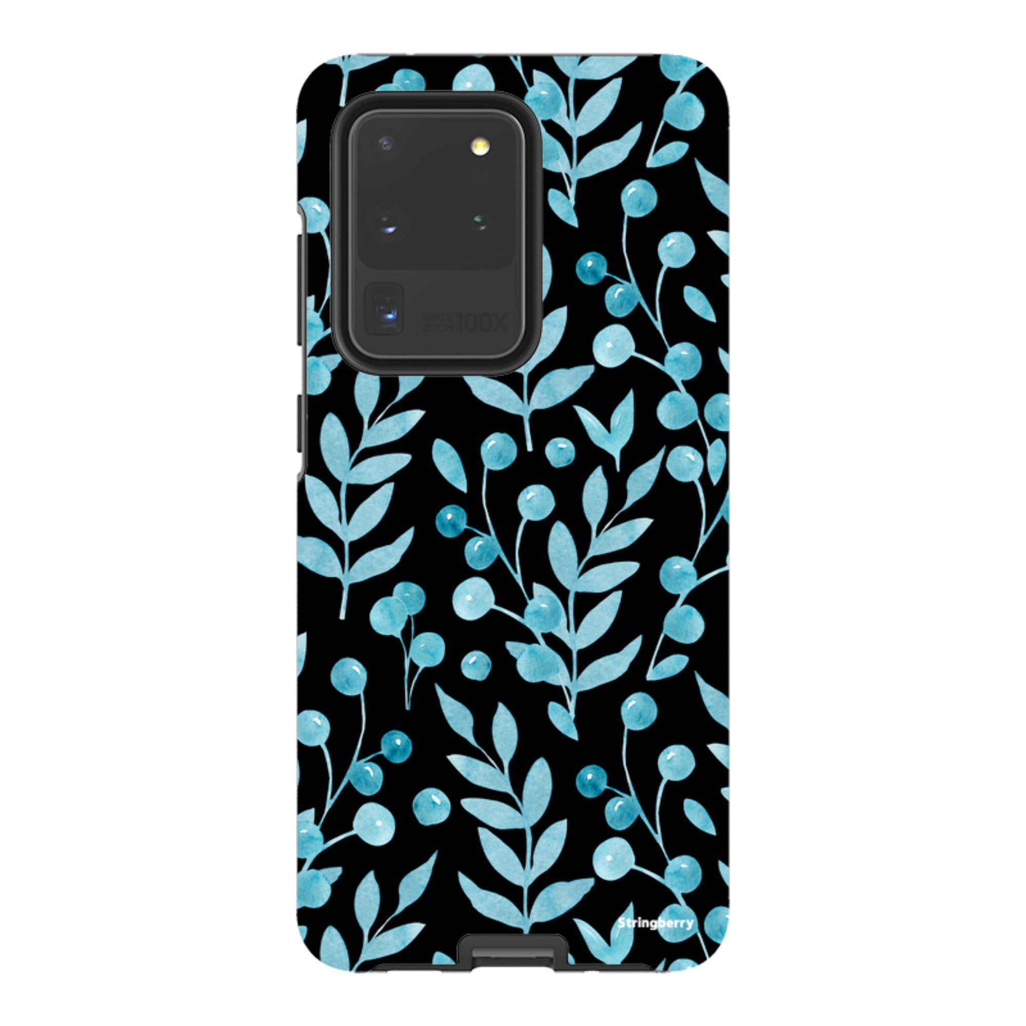 Samsung Tough Case - Blue Xmas Florals