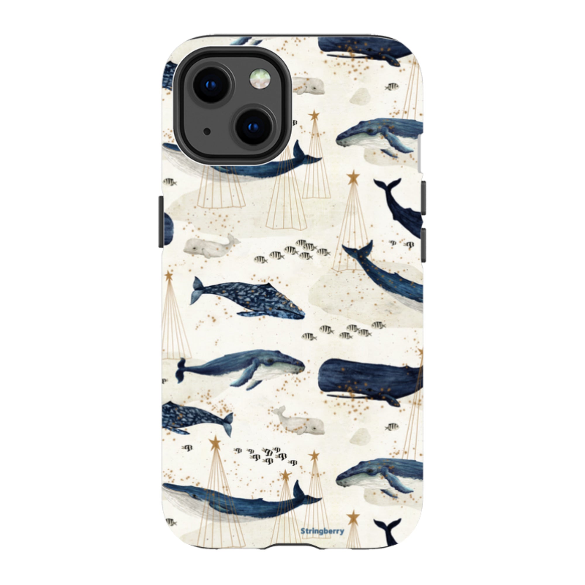 iPhone MagSafe Tough Case - Christmas Whale III By Katherine Quinn