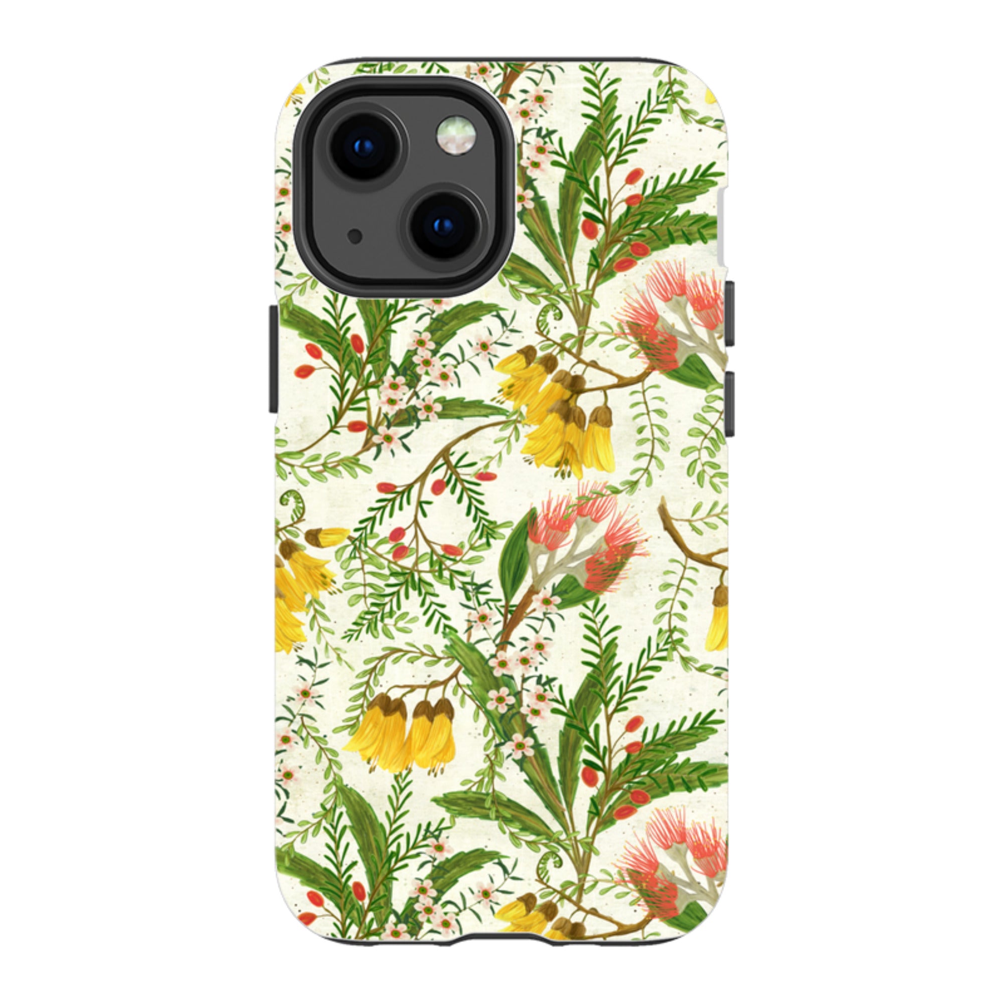 iPhone Tough Case - Kowhai And Bottle Brush By Katherine Quinn