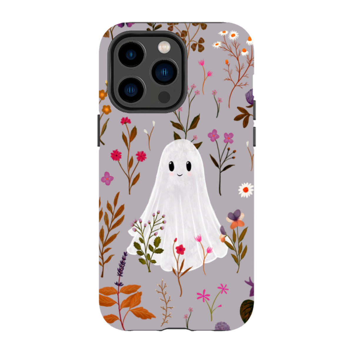 iPhone Tough Case - Ghost in the Garden - Mauve Multi By Katherine Quinn
