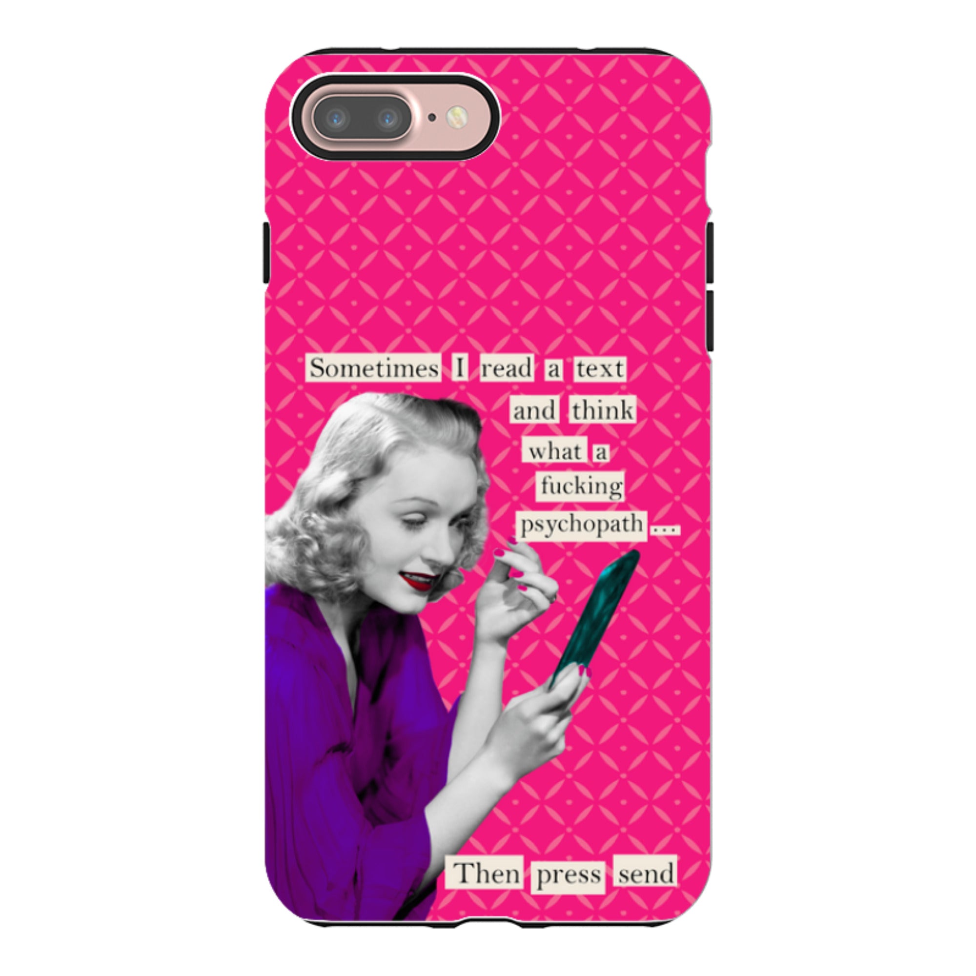 iPhone Tough Case - Psychopath By Clare Jordan