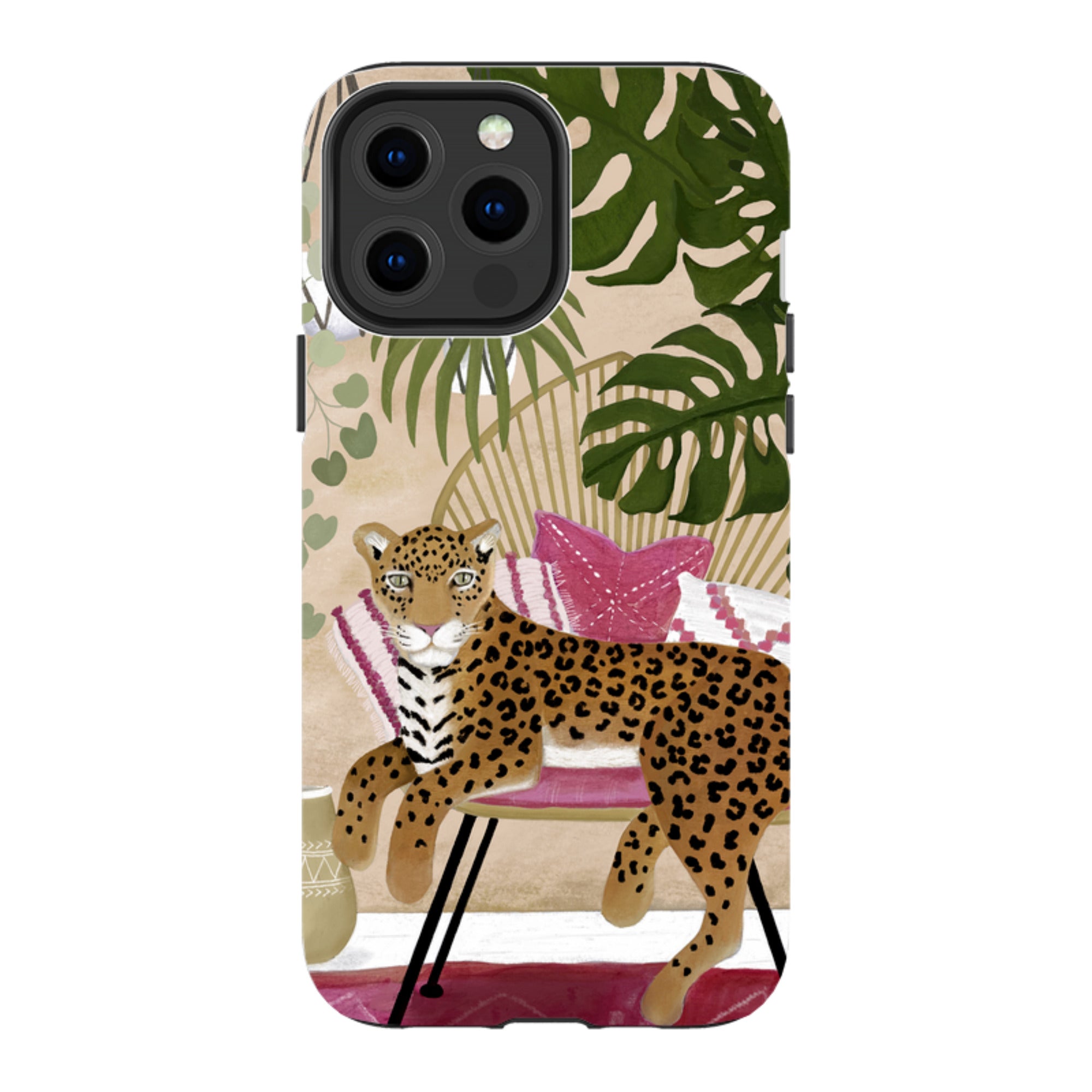 iPhone Tough Case - Boho Leopard Cream By Bex Parkin