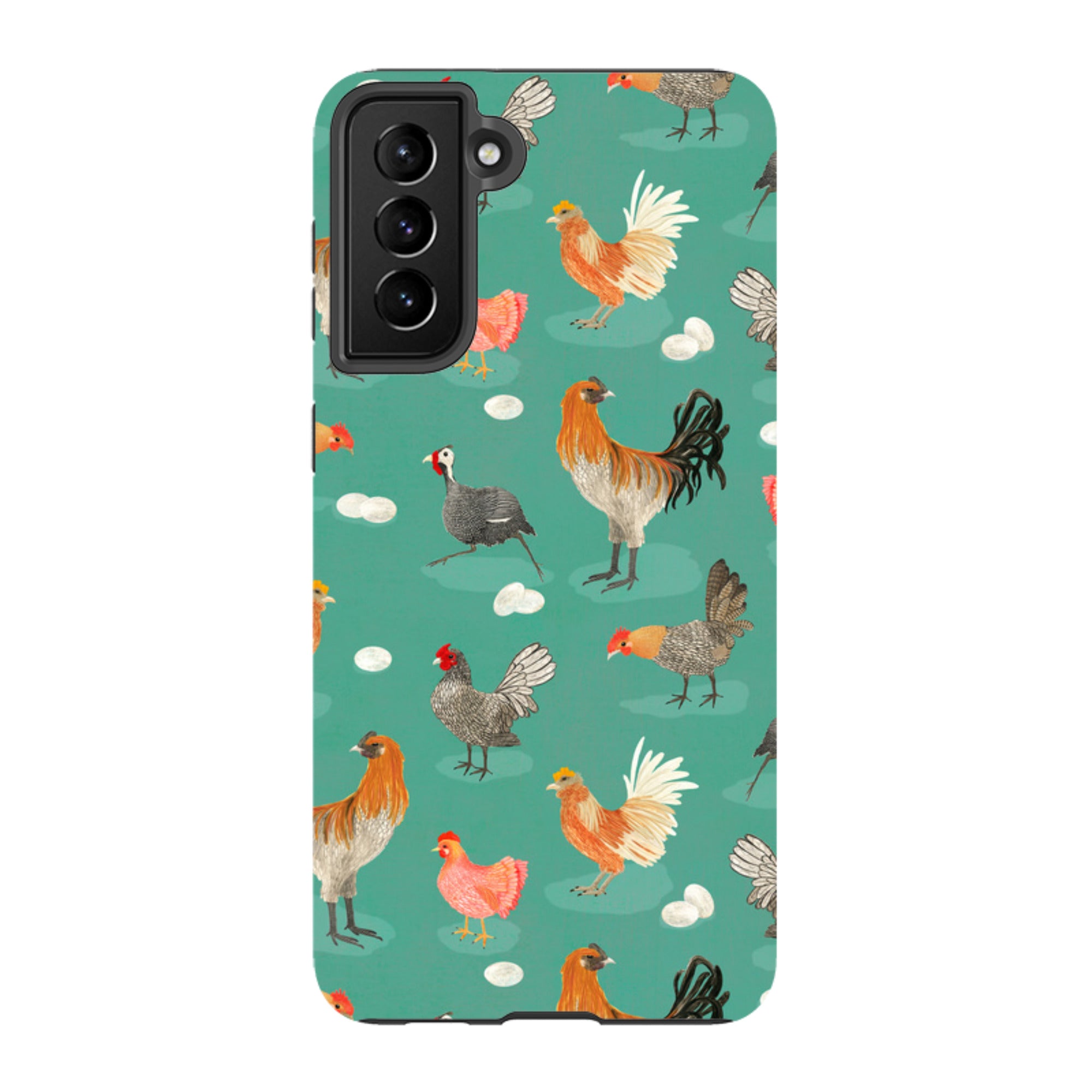 Samsung Tough Case - Chicken Teal By Katherine Quinn