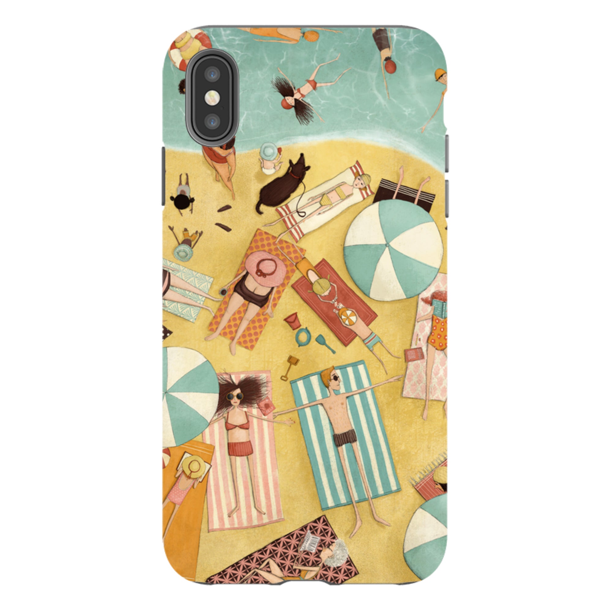 iPhone Tough Case - Beach Day By Maja Lindberg