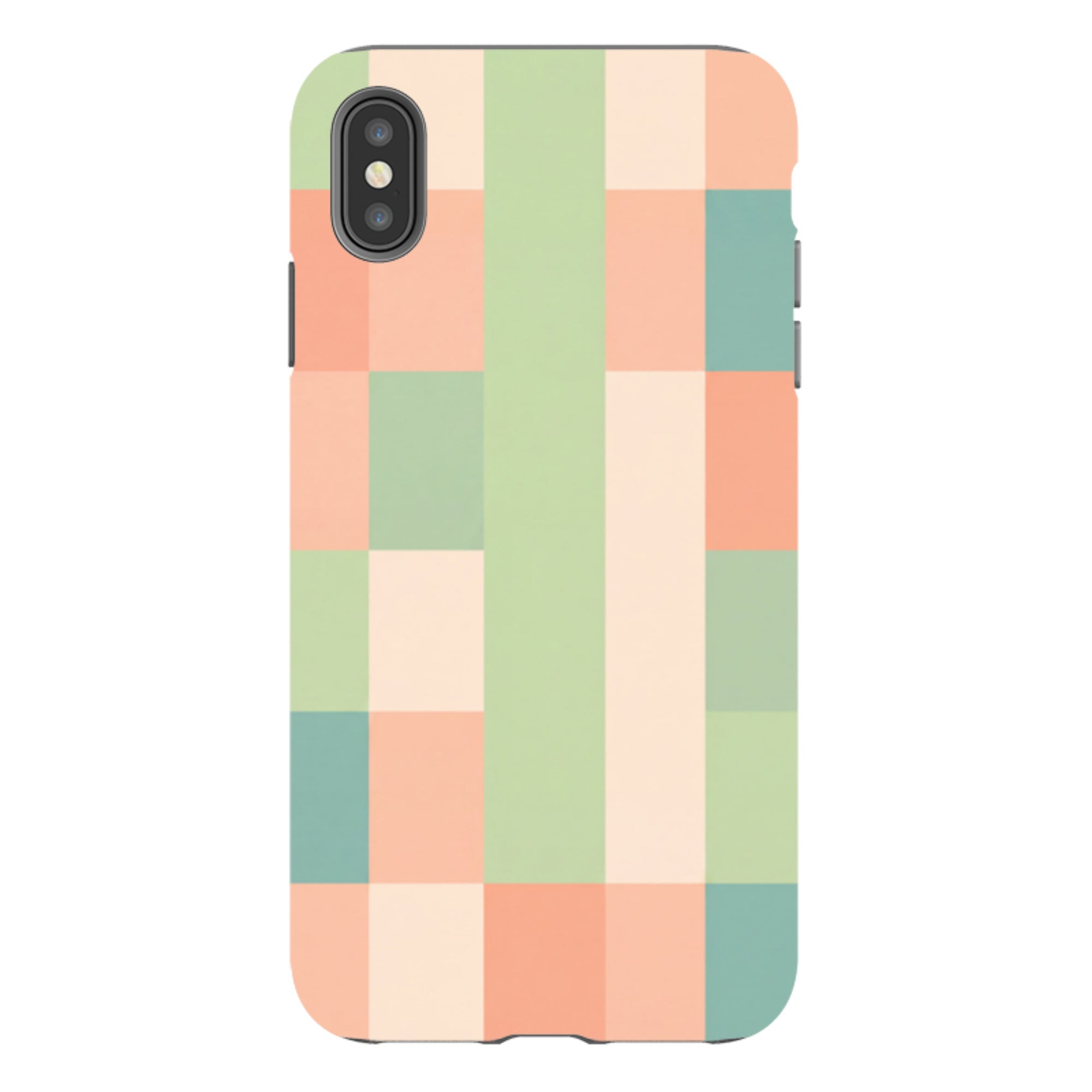 iPhone Tough Case - Pastel Gingham
