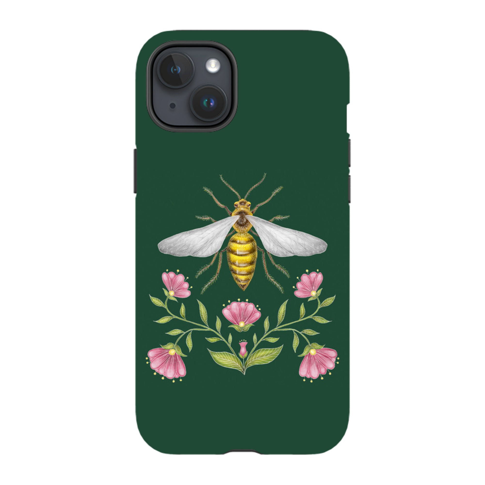 iPhone MagSafe Tough Case - Wings Of Freedom Emerald By Catherine Rowe