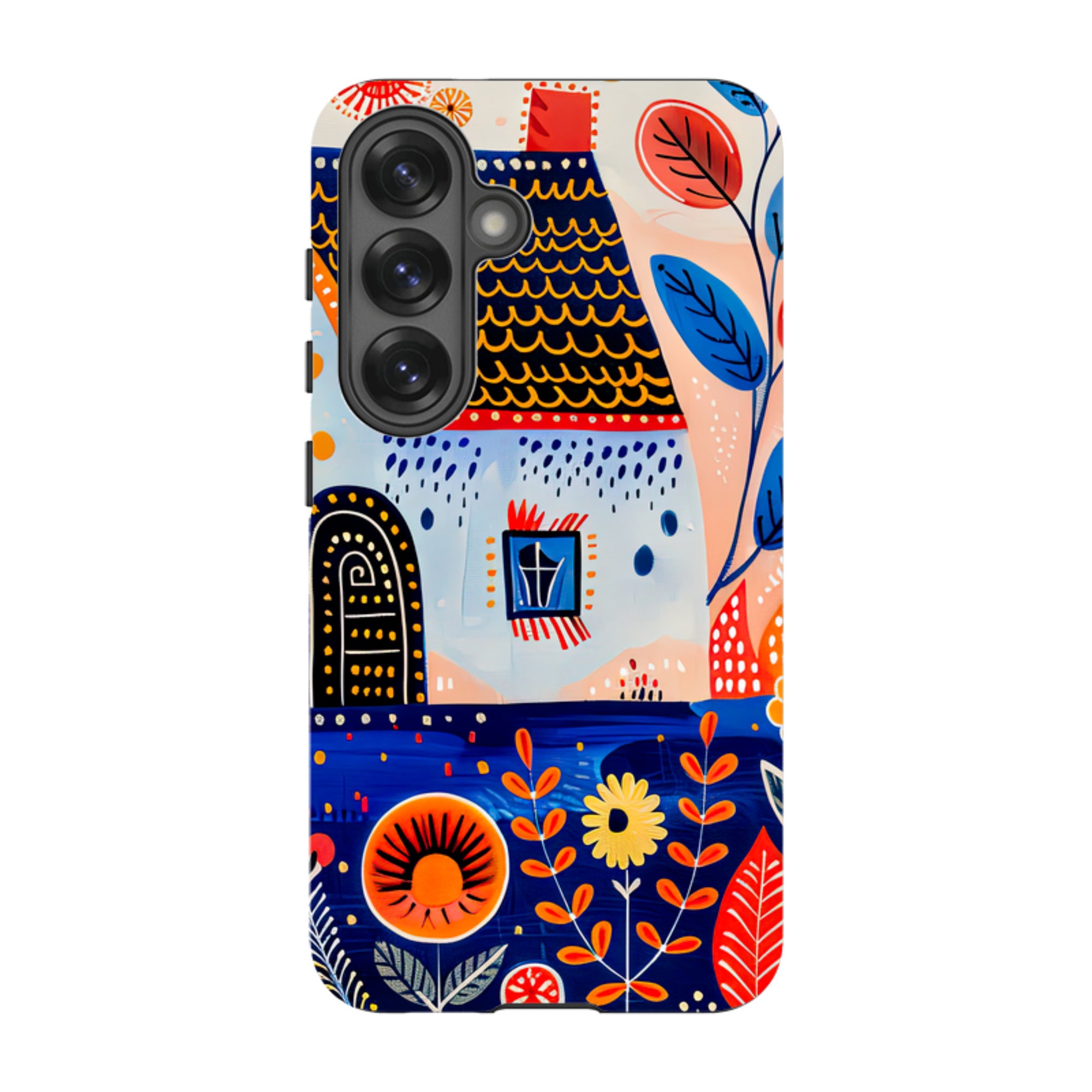 Samsung Tough Case - Folk Art House VIII