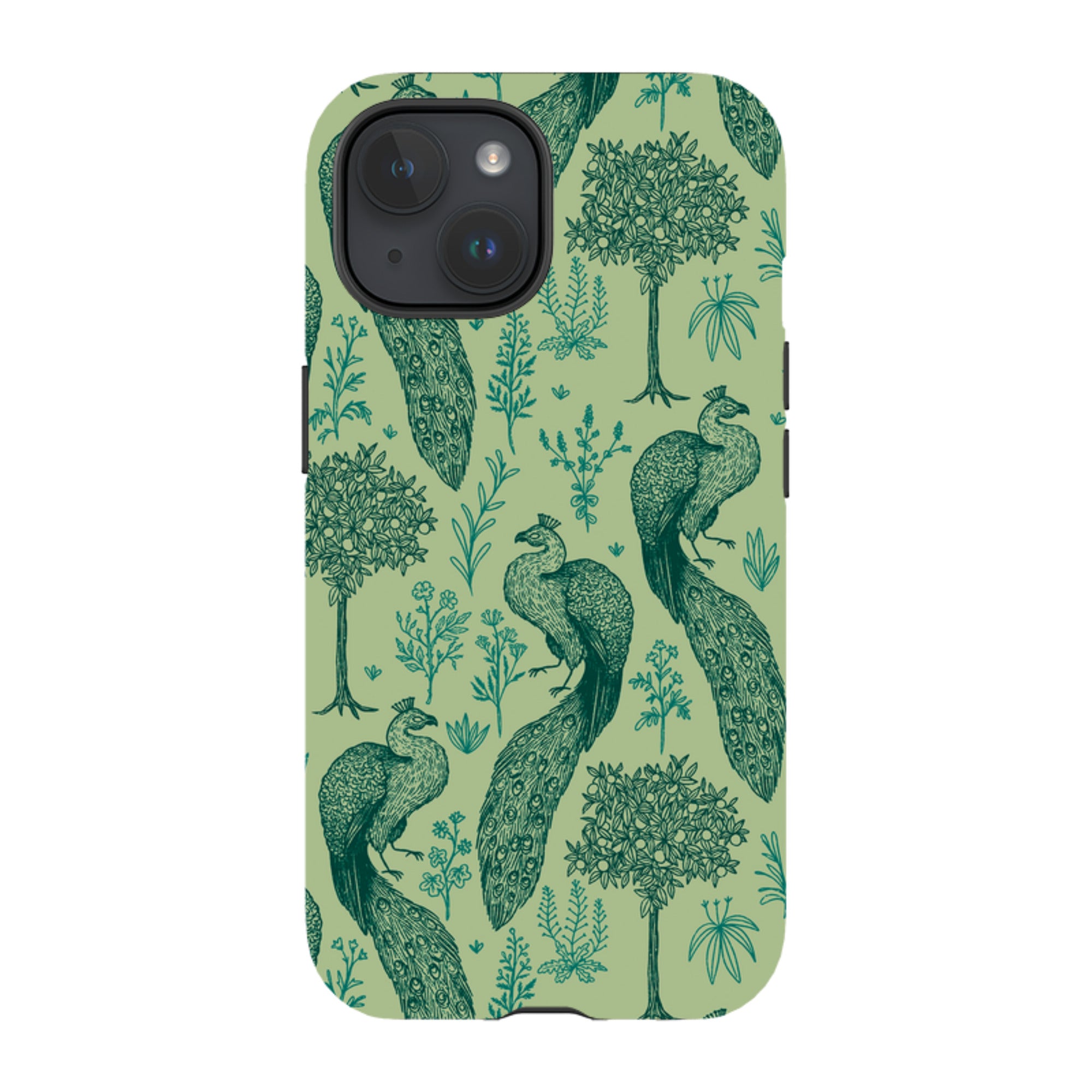 iPhone MagSafe Tough Case -  Peacock Pattern By Anna Stead