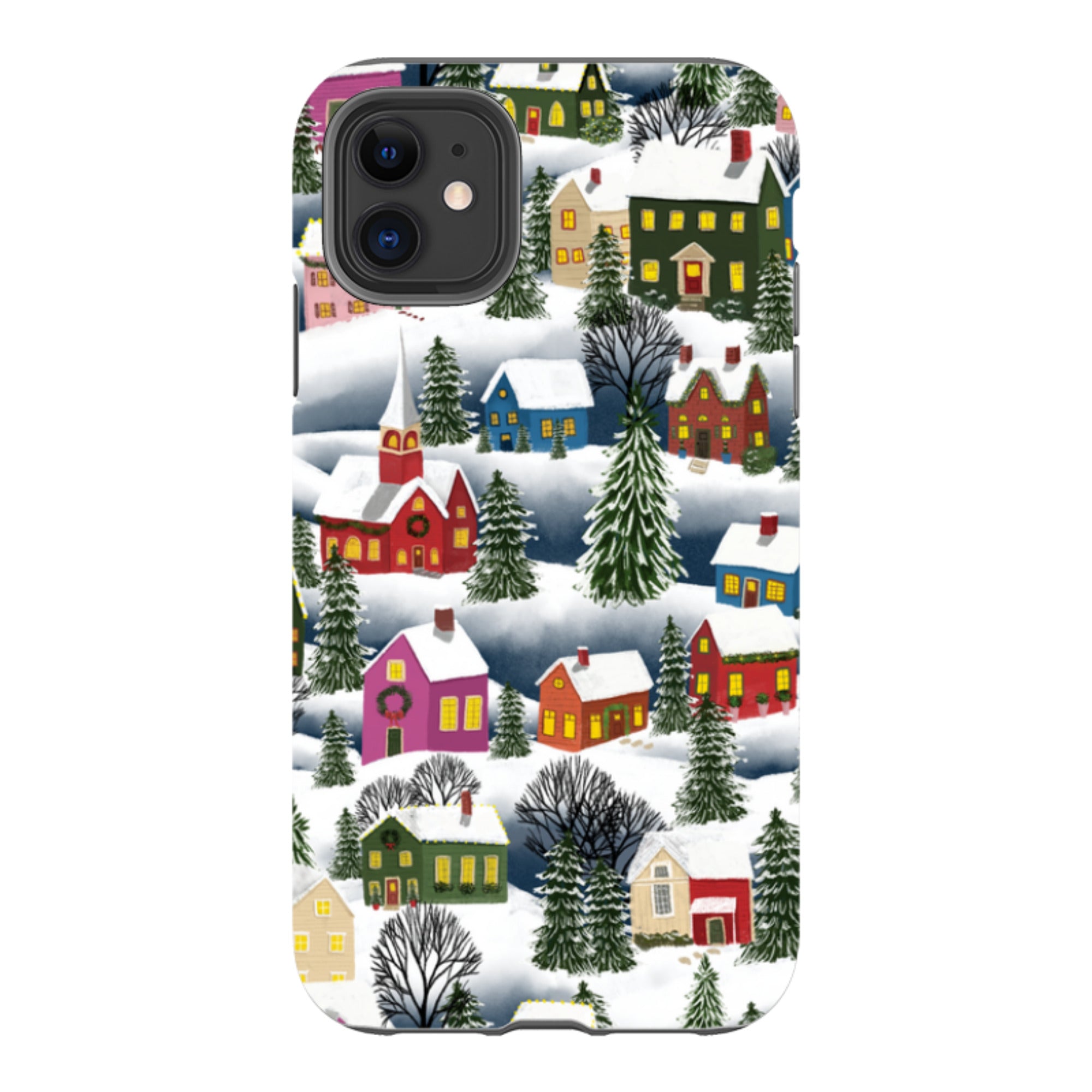 iPhone Tough Case - Advent Street Town By Abby Jacobs