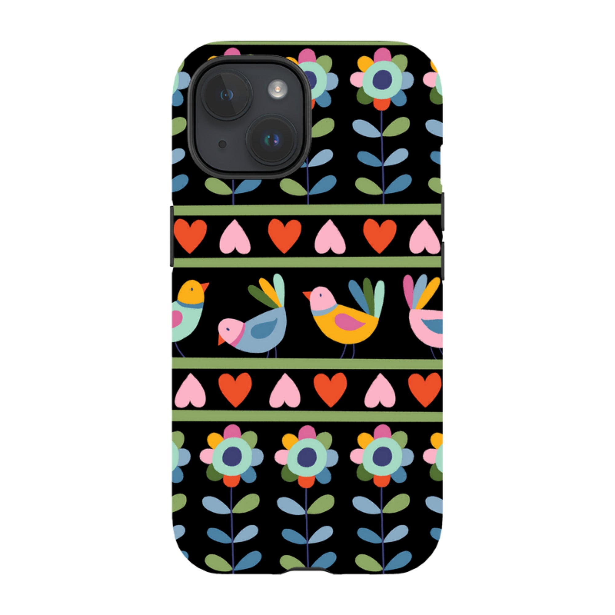 iPhone MagSafe Tough Case -  Folky Birds II By Suzy Taylor