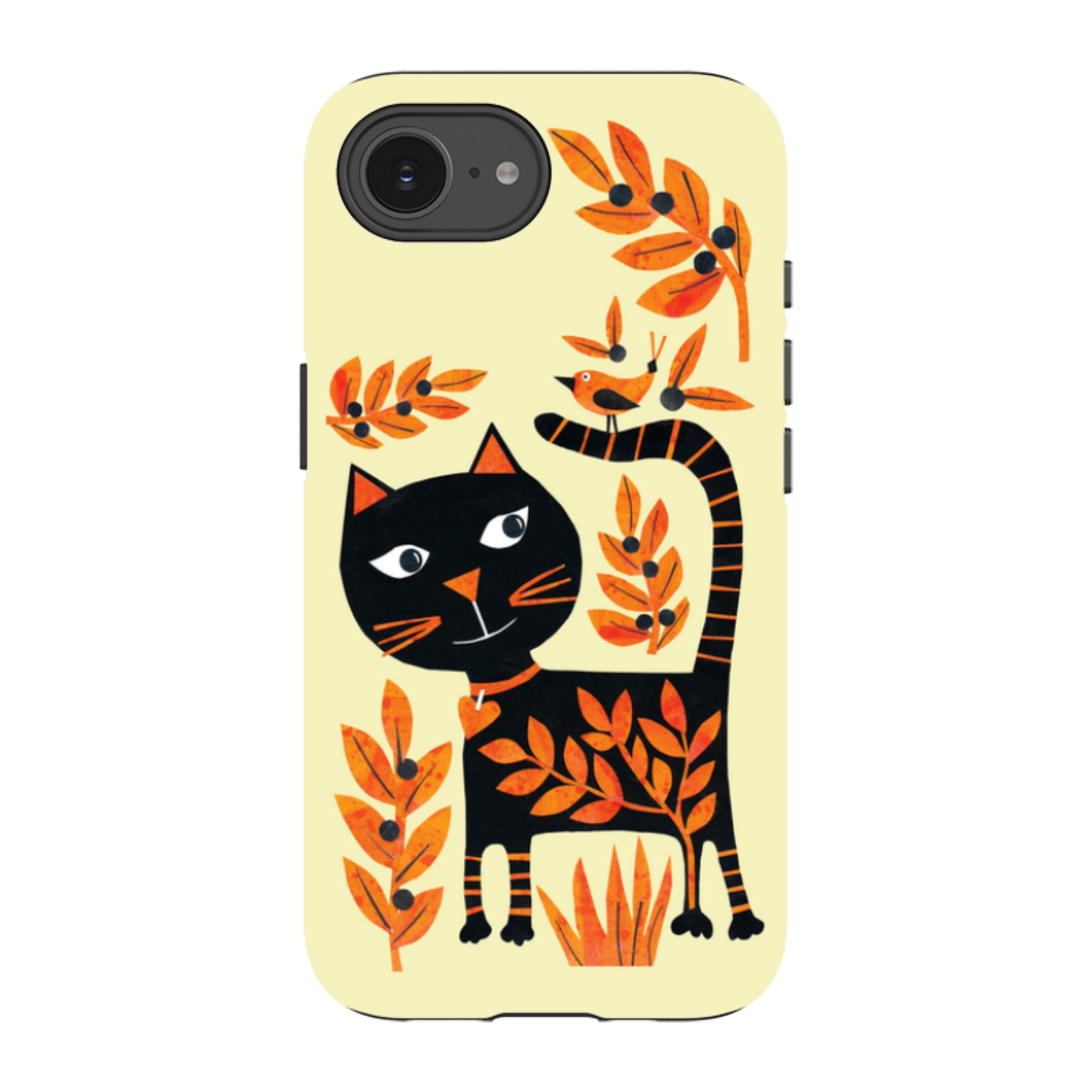 iPhone Tough Case - Halloween Folk Cat By Tracey English