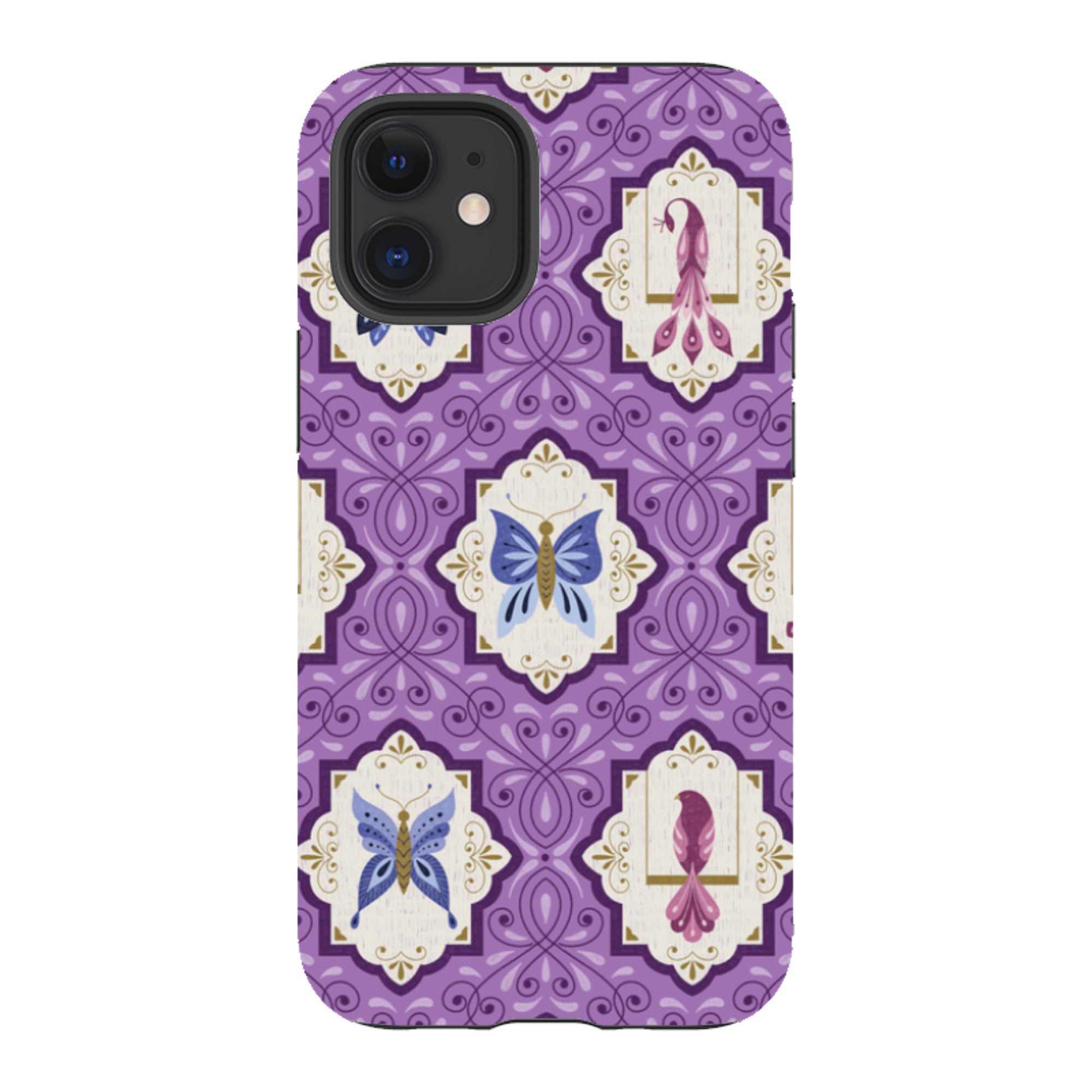 iPhone Tough Case - Wingframes Med Purple By Jenny Zemanek
