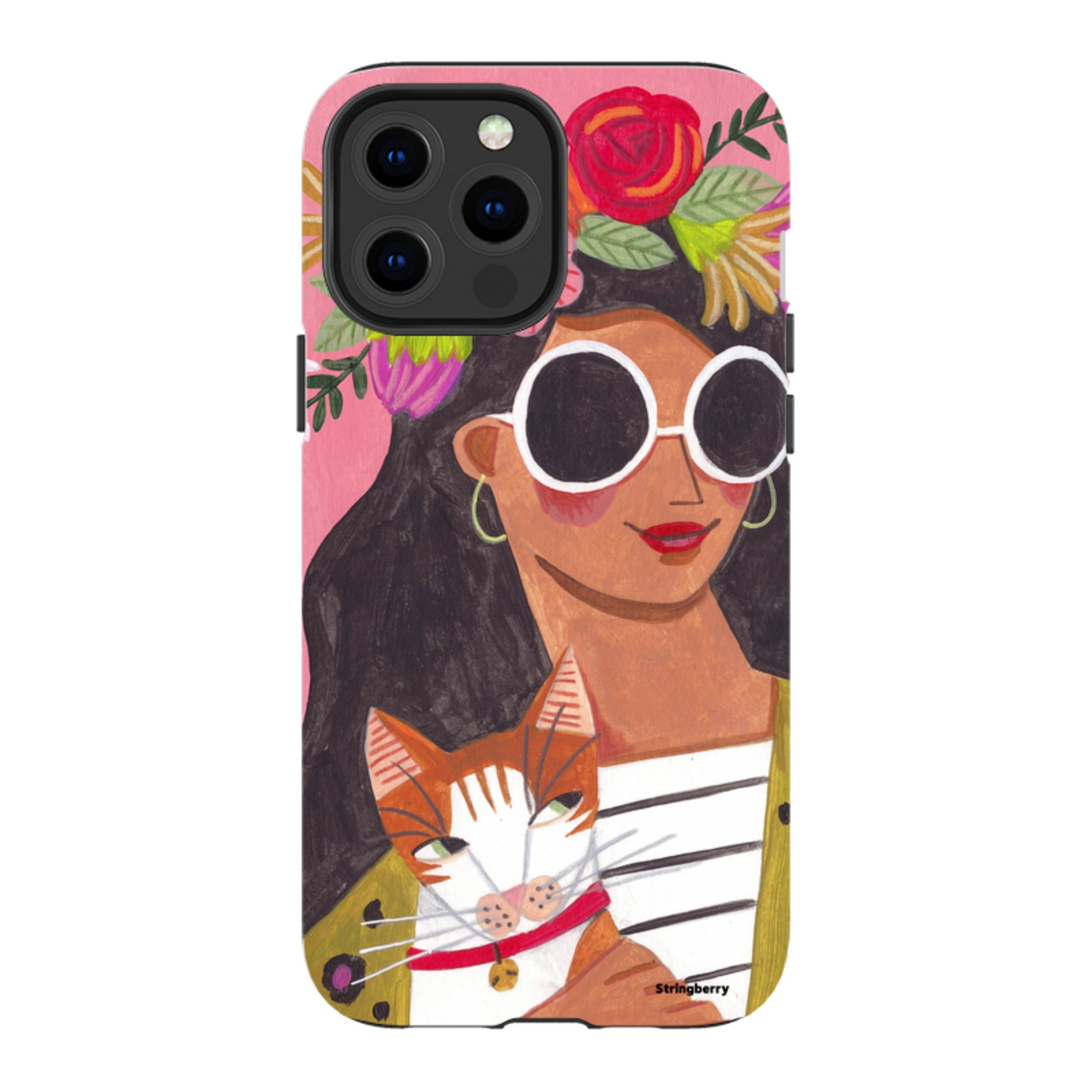 iPhone Tough Case - Woman & Cat By Caroline Bonne Muller