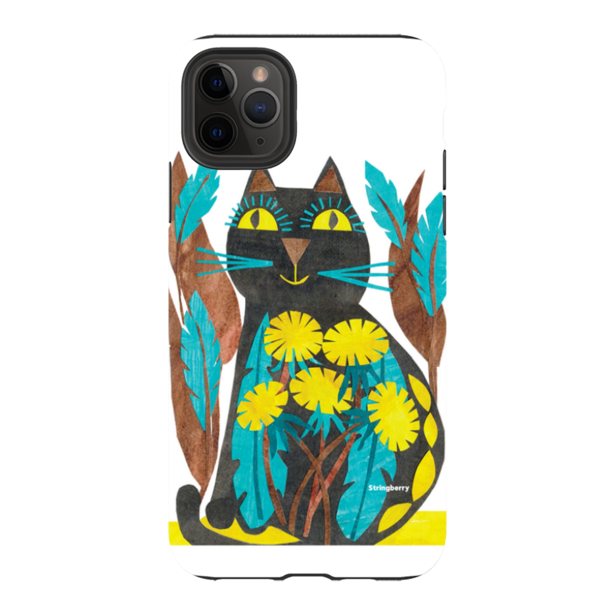 iPhone Tough Case - Folk Cat By Tracey English