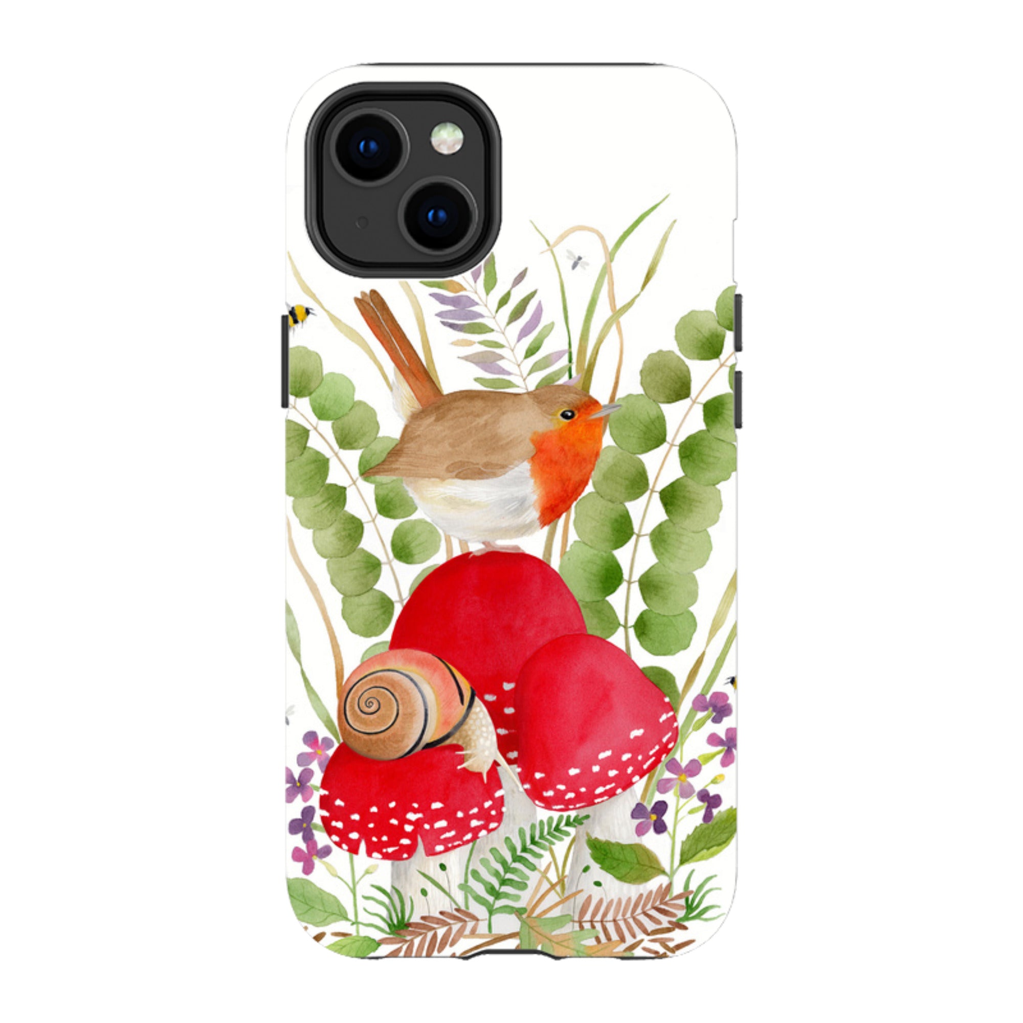 iPhone Tough Case - Robin And Snail By Bex Parkin