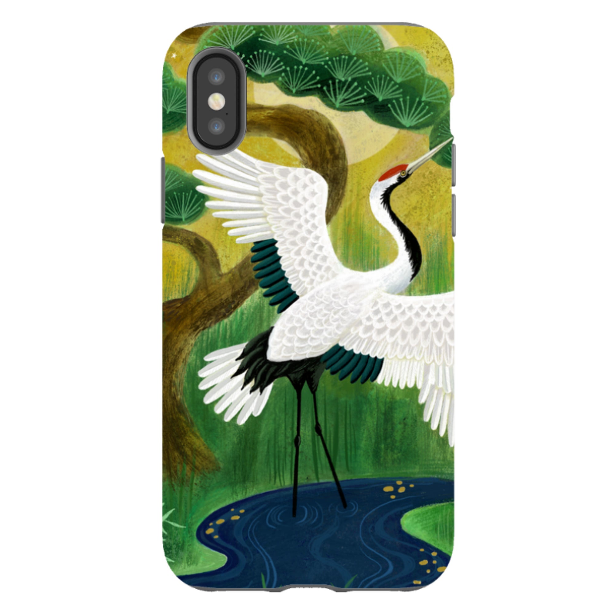 iPhone Tough Case - Crane By Bex Parkin
