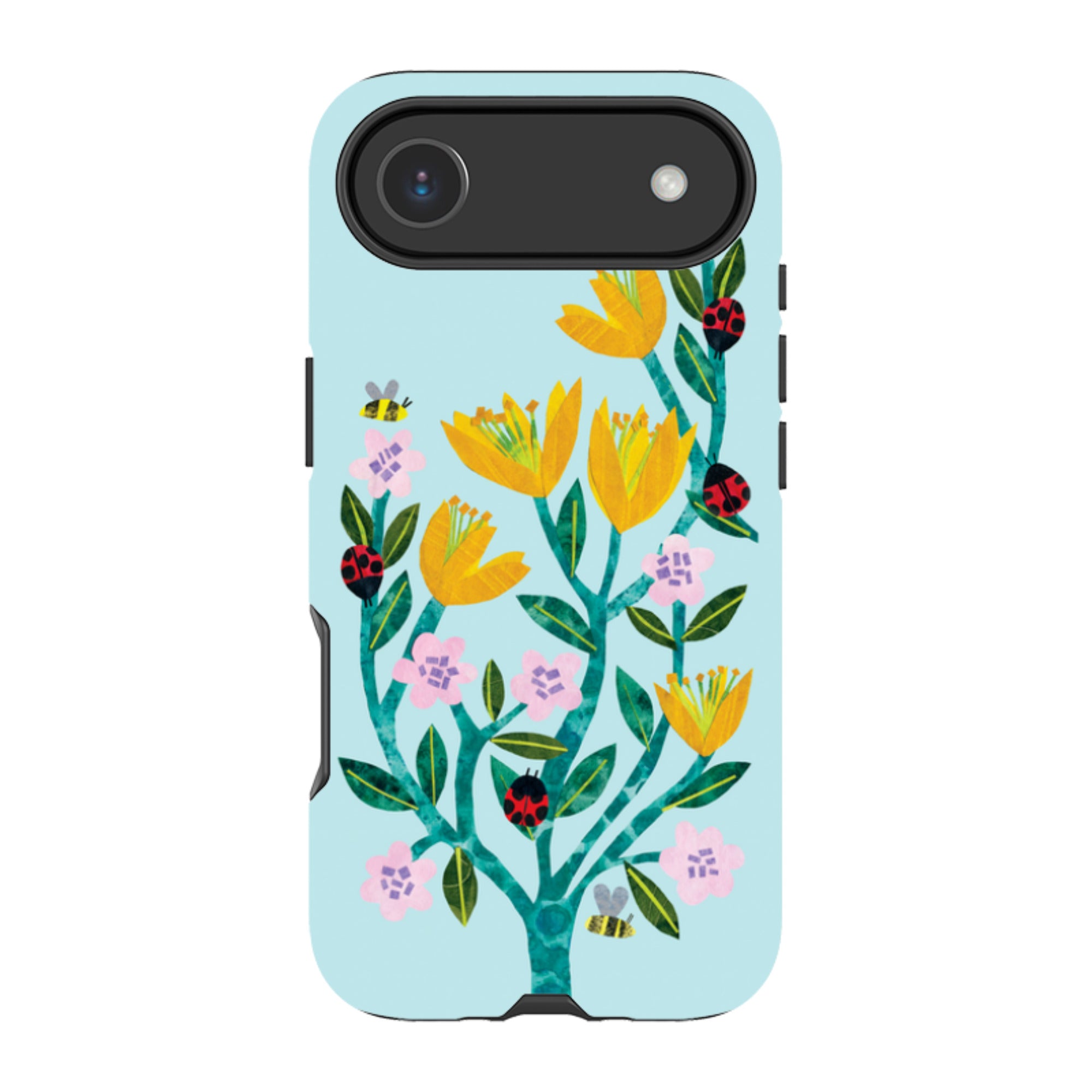 iPhone MagSafe Tough Case - Blossom and Ladybirds By Tracey English