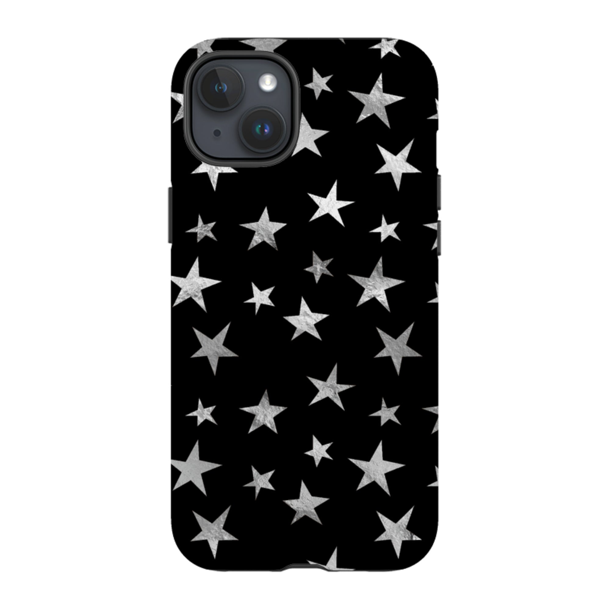 iPhone MagSafe Tough Case - Black and Silver Stars