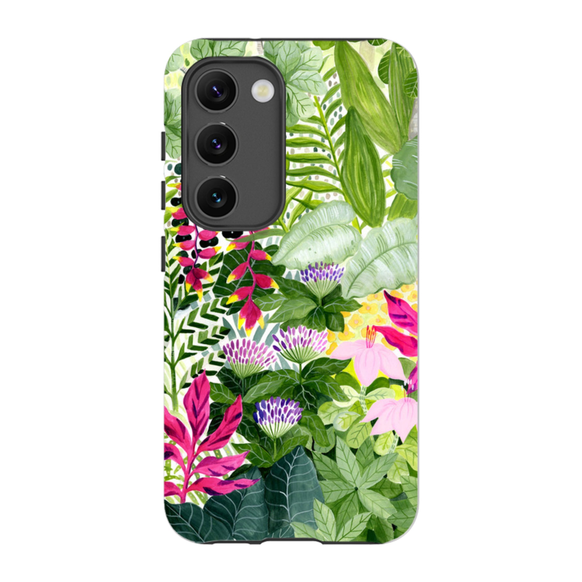 Samsung Tough Case - Pink Botanical By Bex Parkin