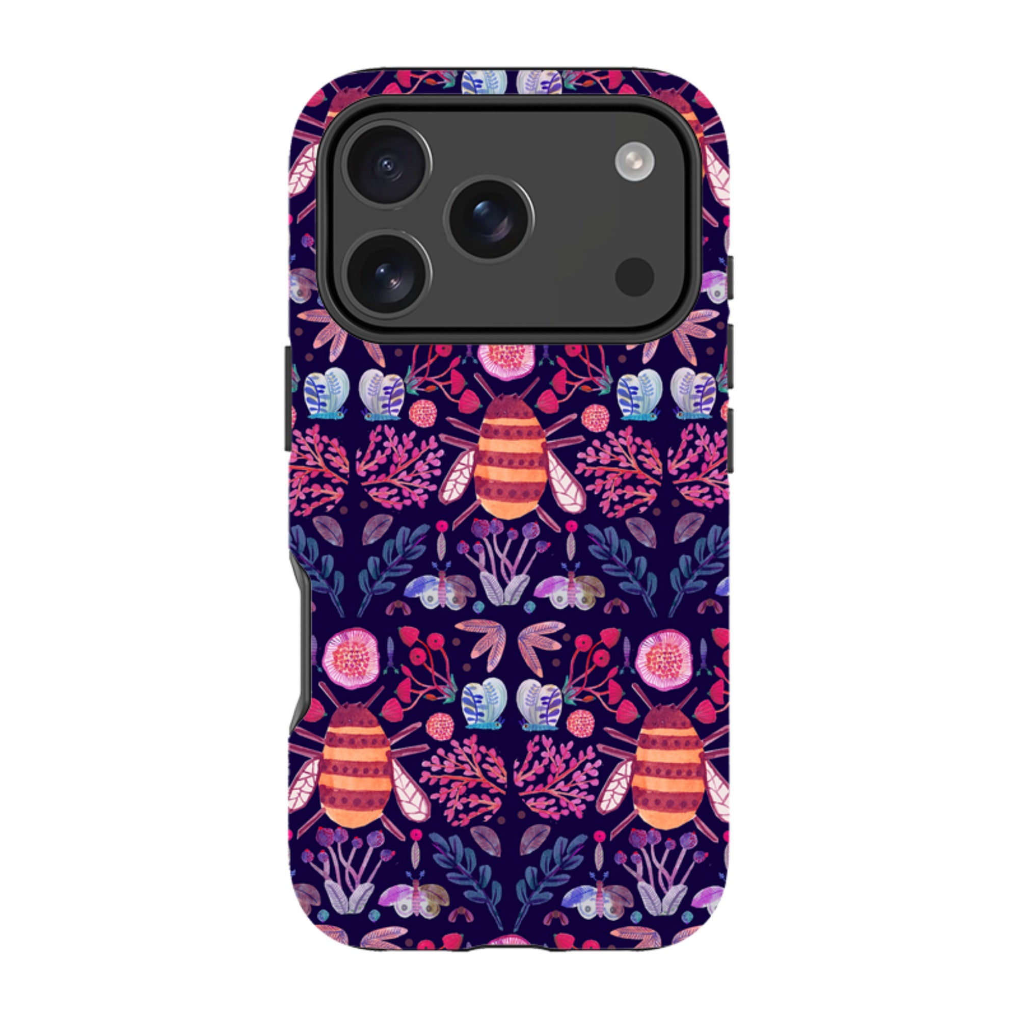 iPhone Tough Case - Botanics and Insects By Gabriela Larios