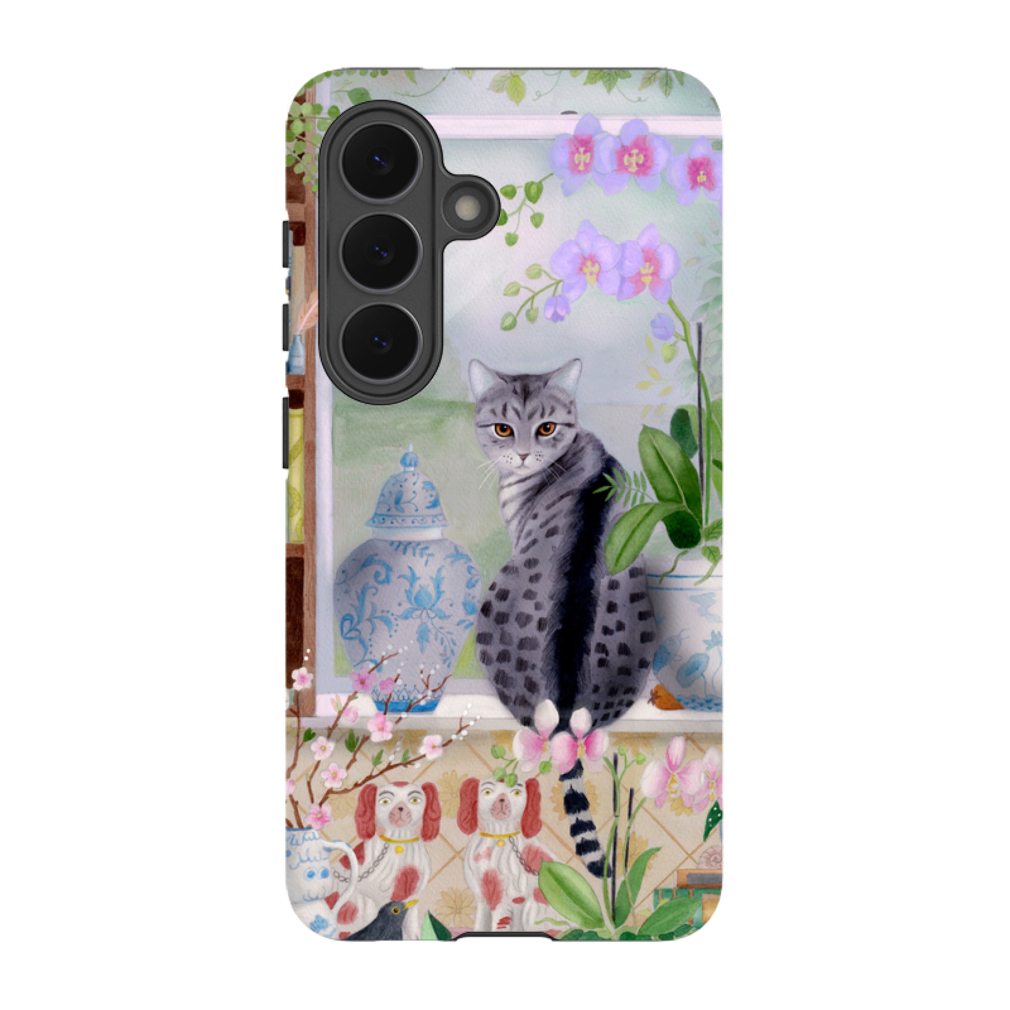 Samsung Tough Case - Cat In Window By Bex Parkin
