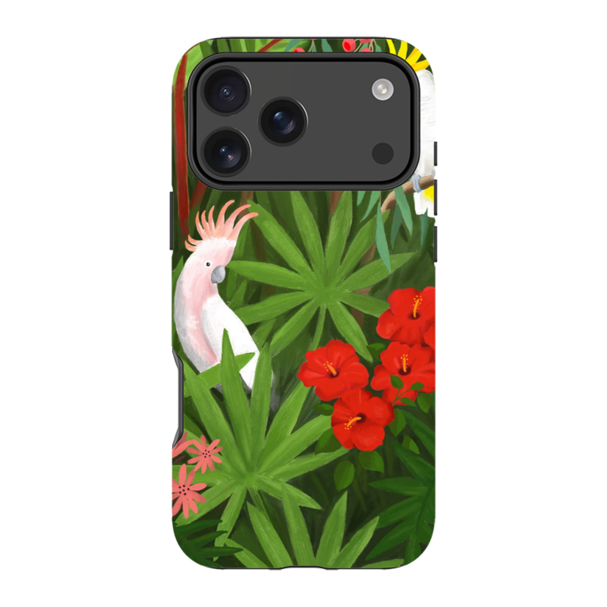 iPhone Tough Case - Cockatoo Jungle By Bex Parkin