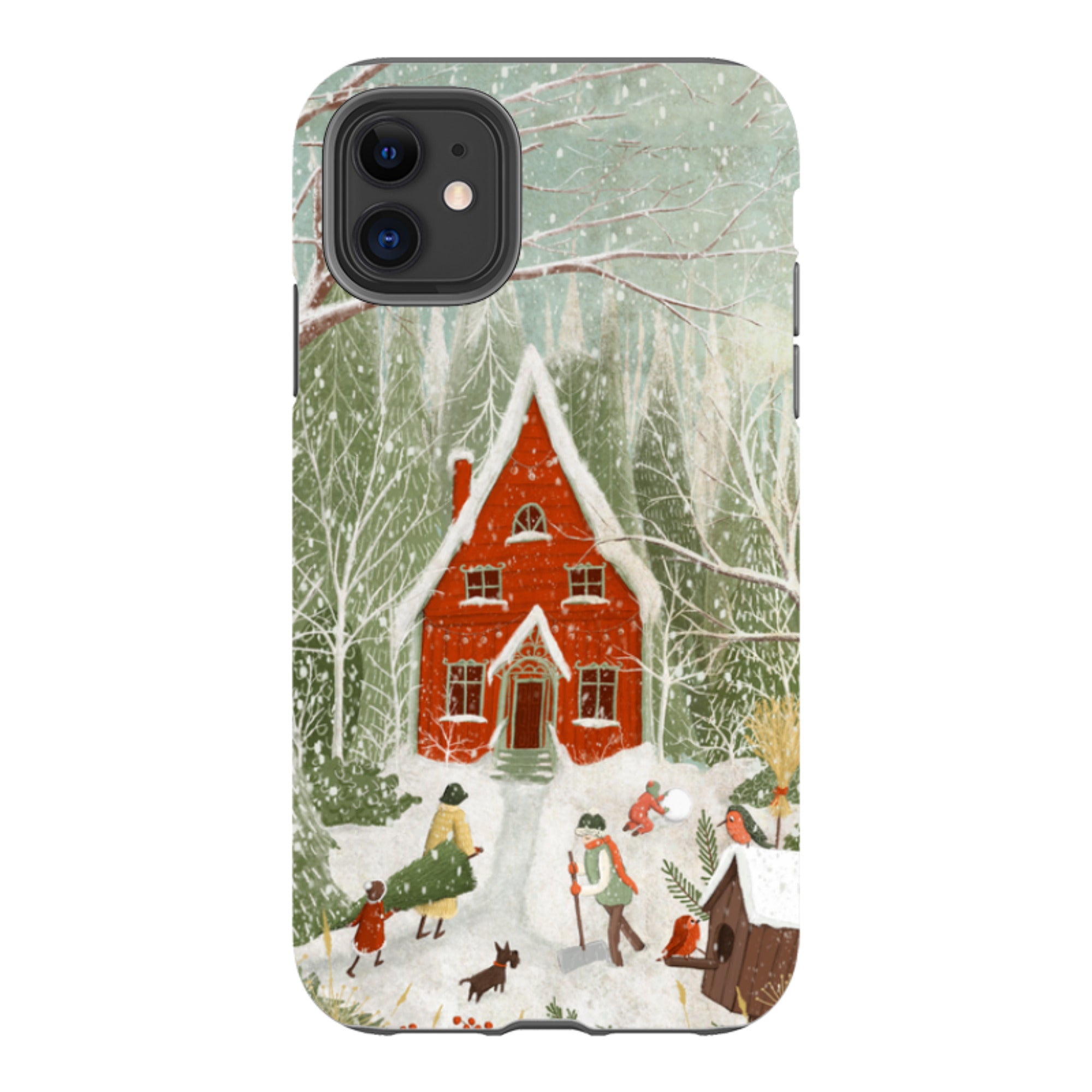 iPhone Tough Case -Christmas Garden Day By Maja Lindberg