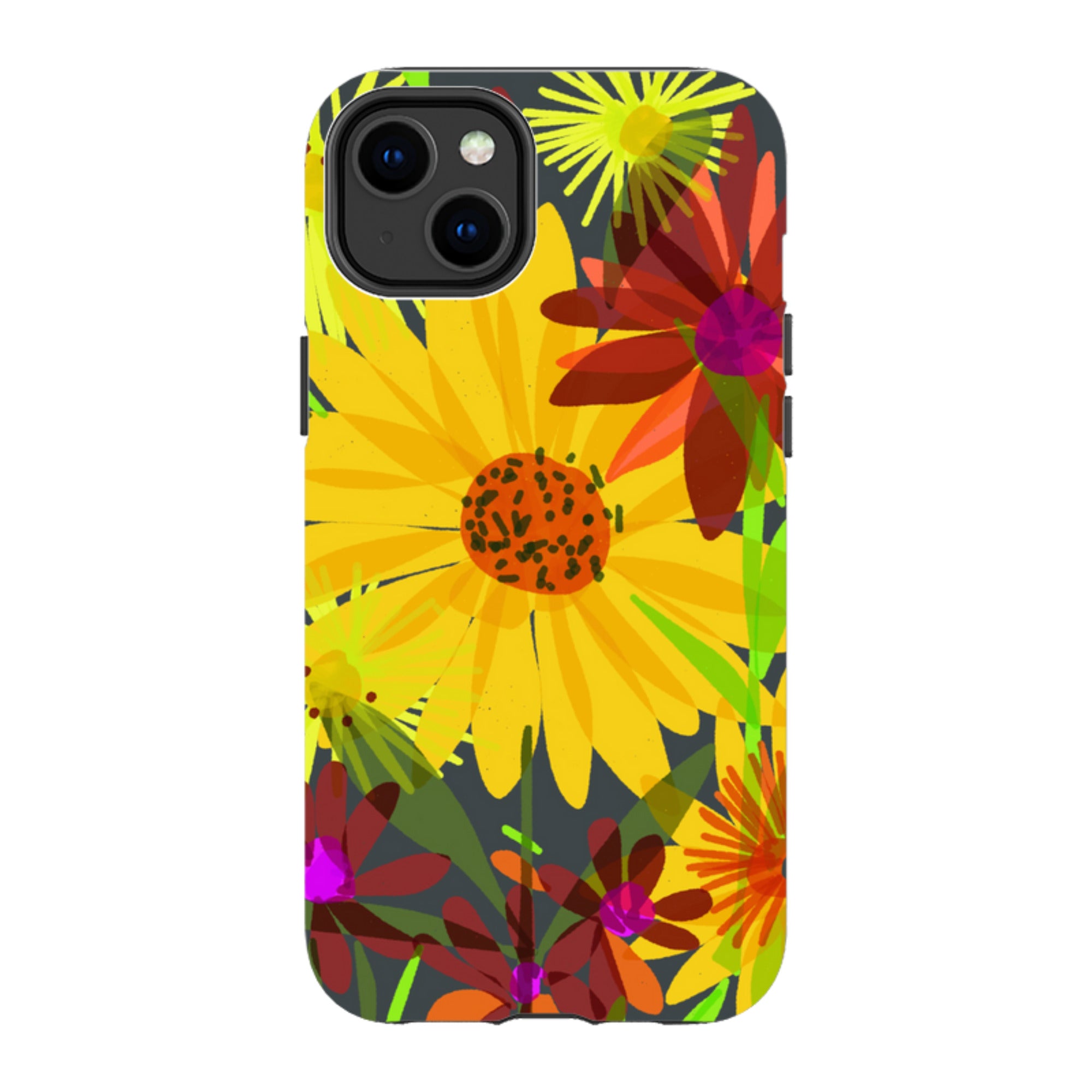 iPhone Tough Case - Sunflowers By Sarah Campbell