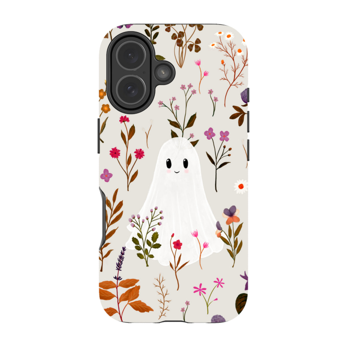iPhone Tough Case - Ghost in the Garden - Stone Multi By Katherine Quinn