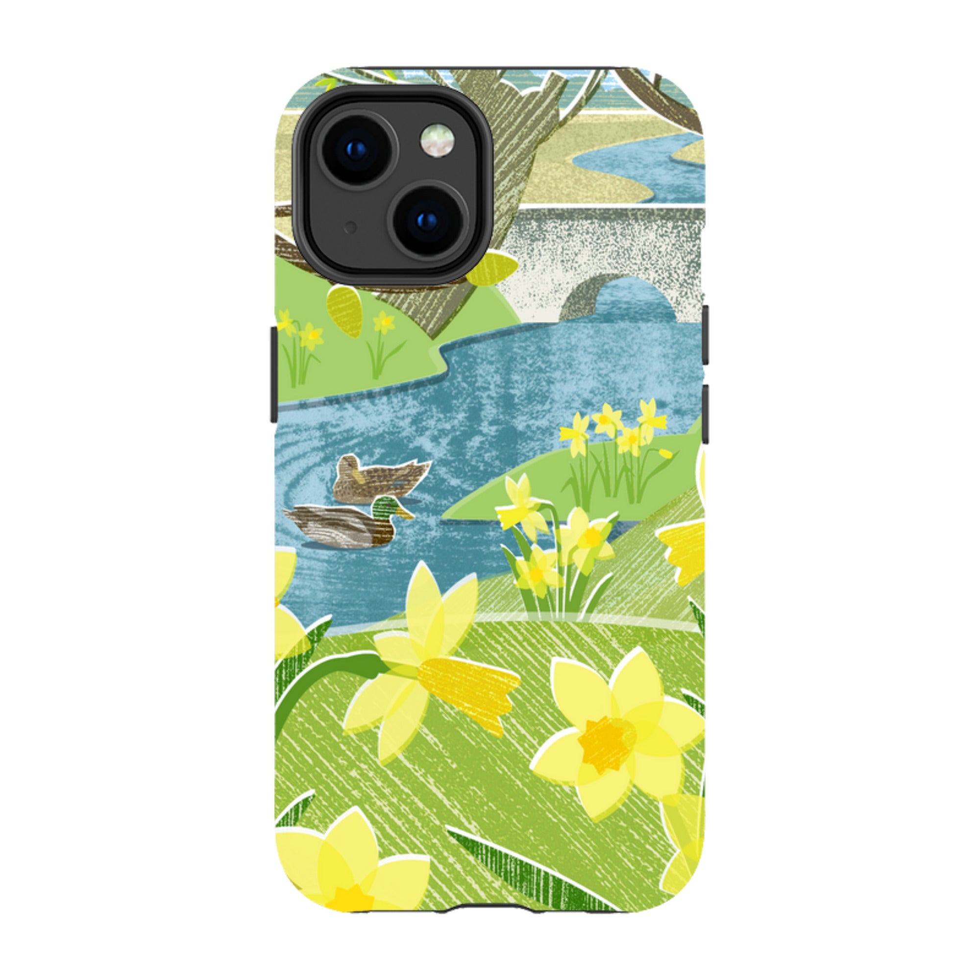 iPhone Tough Case - Daffs And Ducks By Liane Payne
