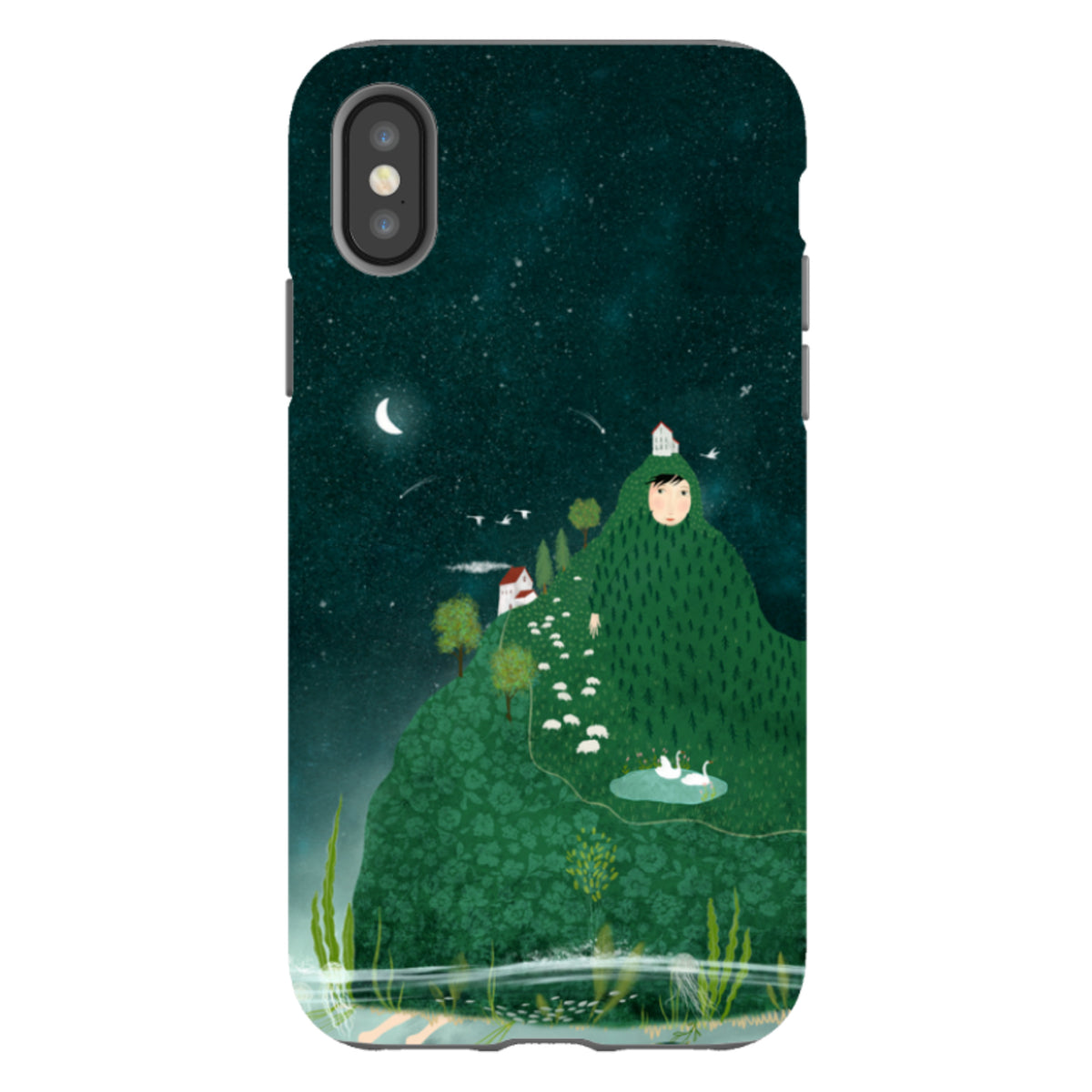 iPhone Tough Case - Hill lady By Katherine Quinn