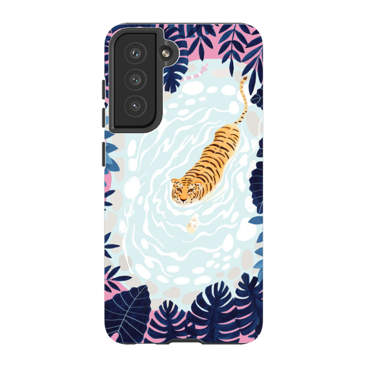 Samsung Tough Case - Swimming Tiger By Bex Parkin