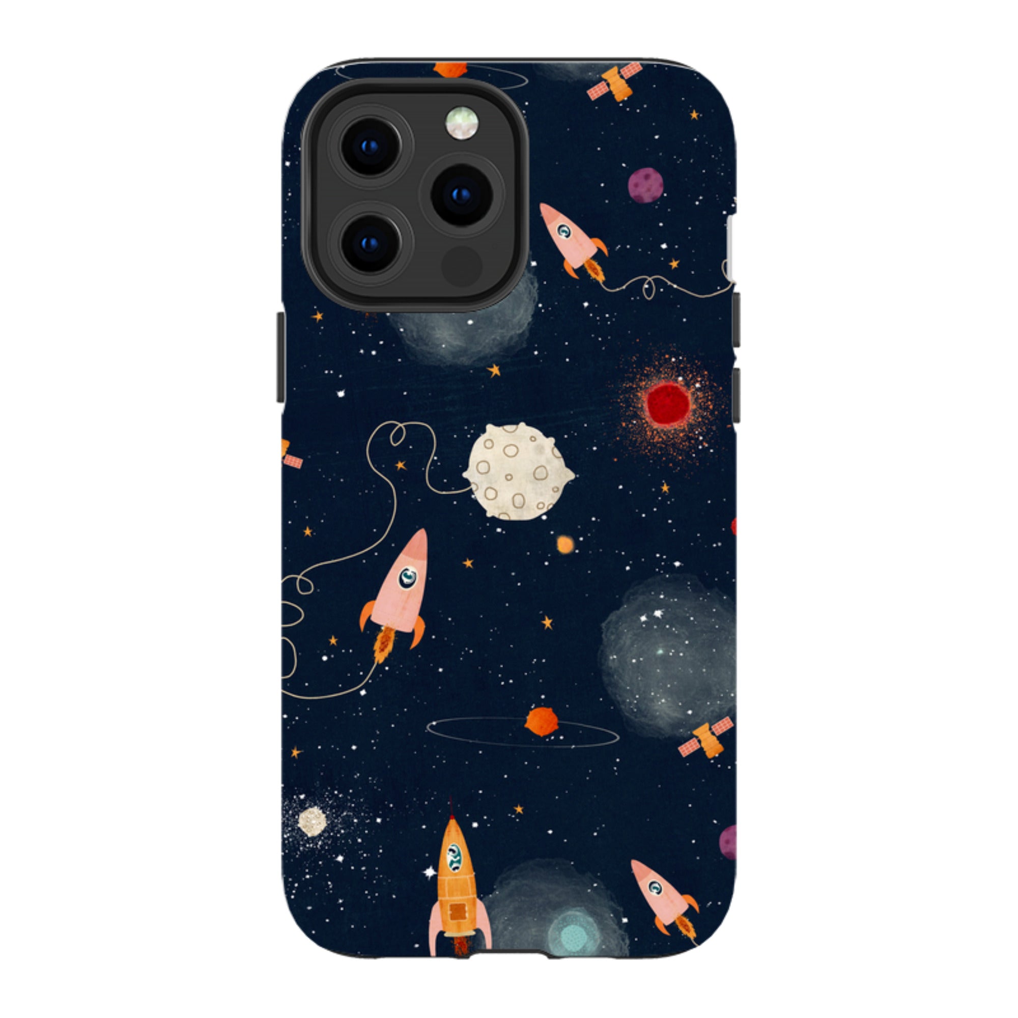 iPhone Tough Case - Rockets Midnight By Katherine Quinn