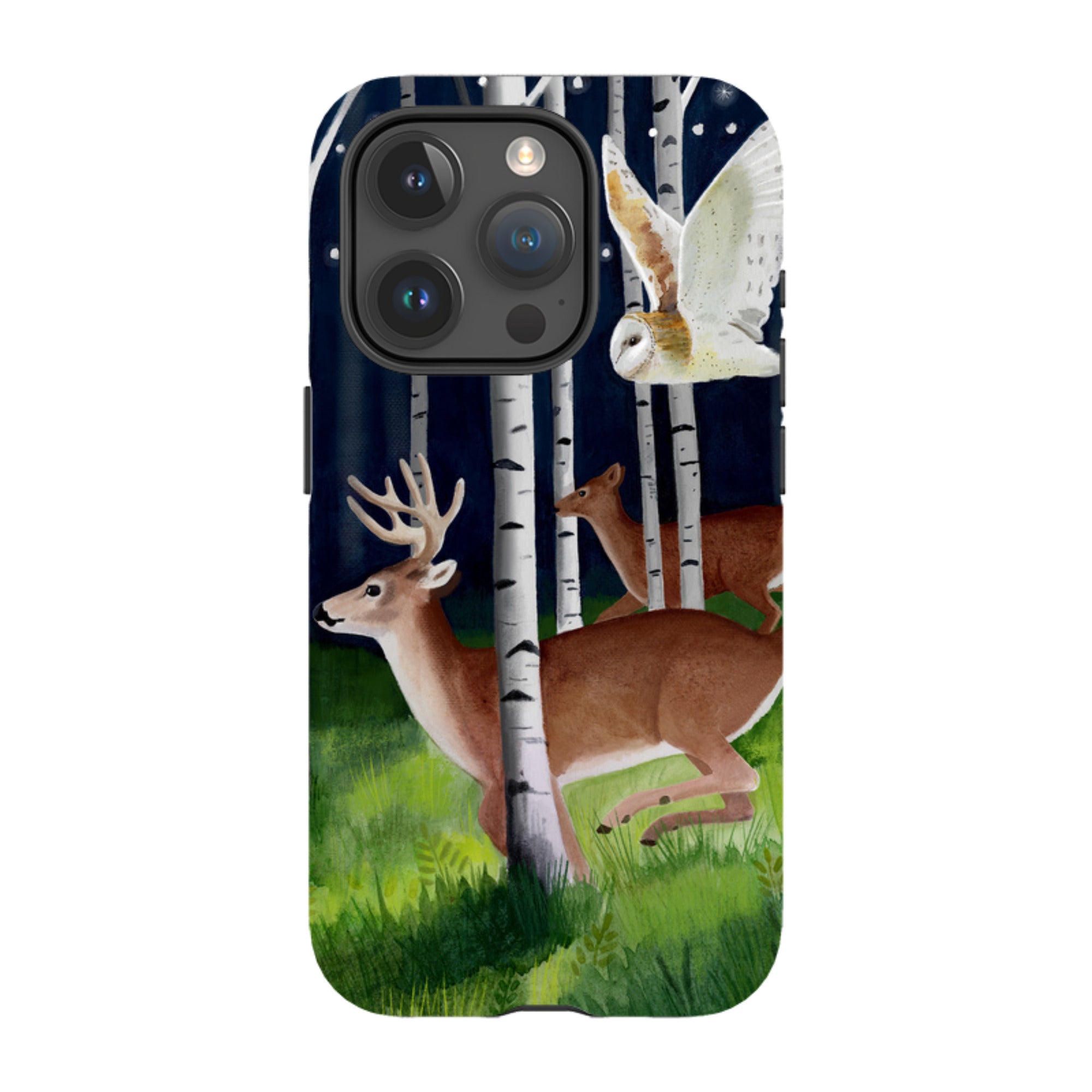 iPhone Tough Case - Green Forest By Bex Parkin