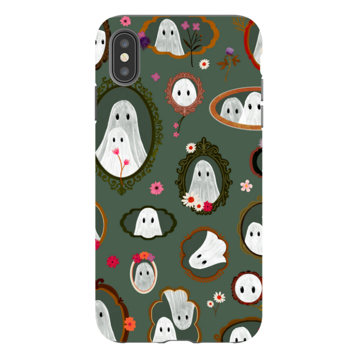 iPhone Tough Case - Framed Ghosts - Pine By Katherine Quinn