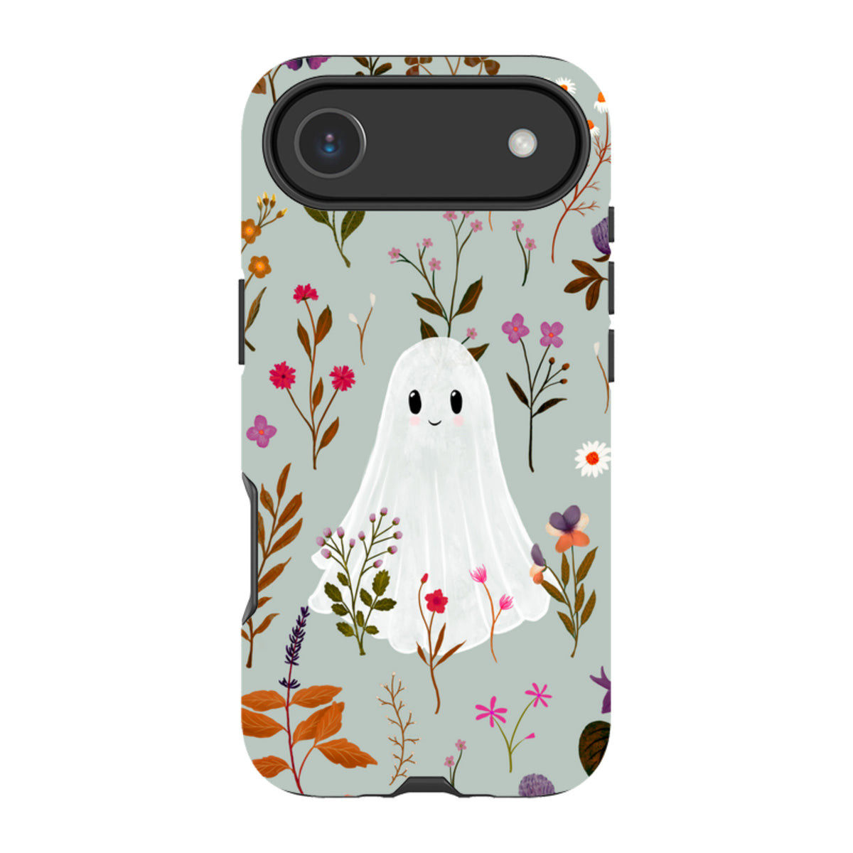 iPhone Tough Case - Ghost in the Garden - Dusty Gourd Multi By Katherine Quinn