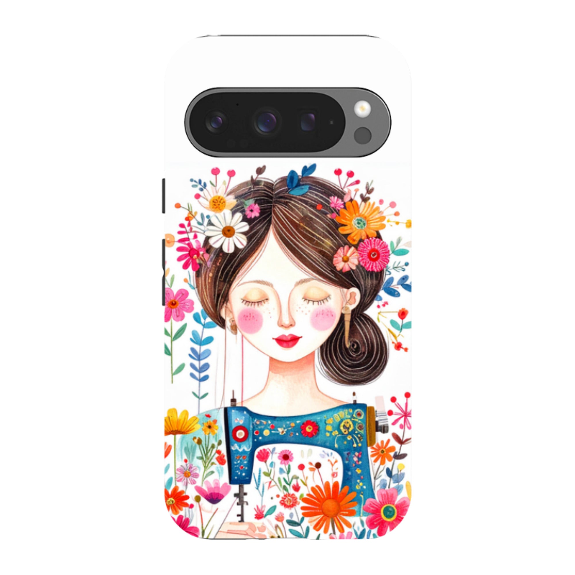 Google Tough Case - Floral Sewing Lady
