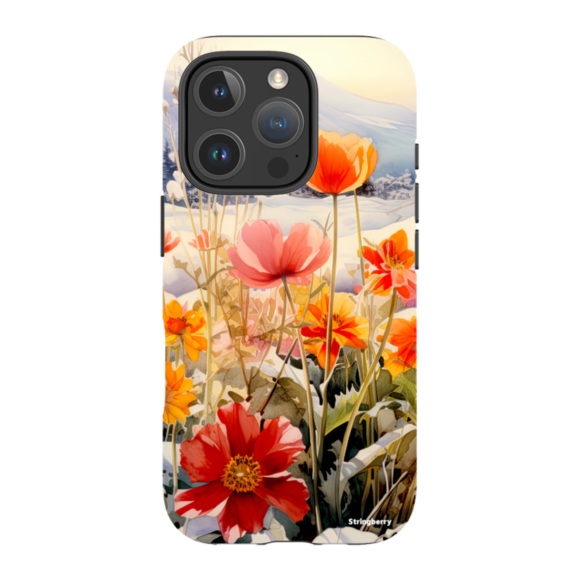 iPhone Tough Case - Winter Wild Flowers II
